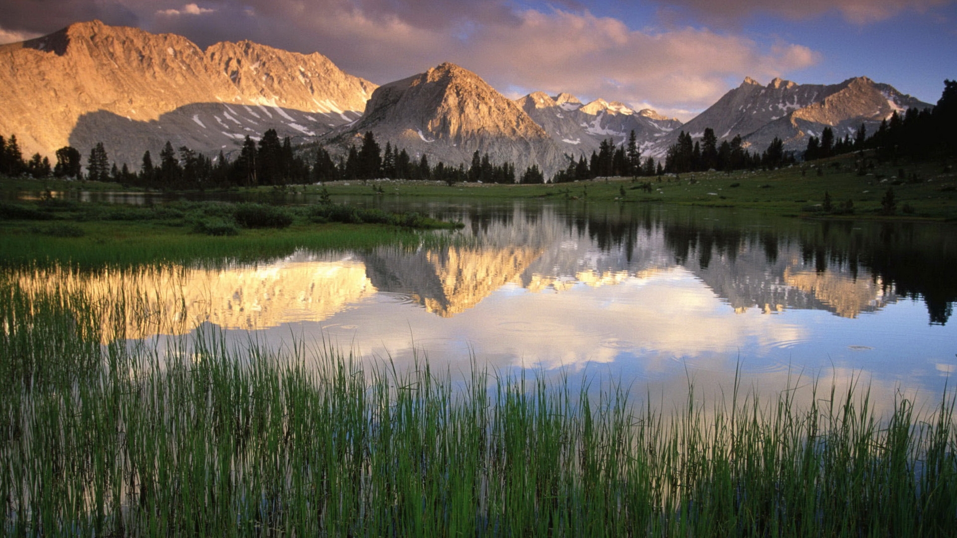 130462 télécharger l'image nature, montagnes, lac, roseaux - fonds d'écran et économiseurs d'écran gratuits