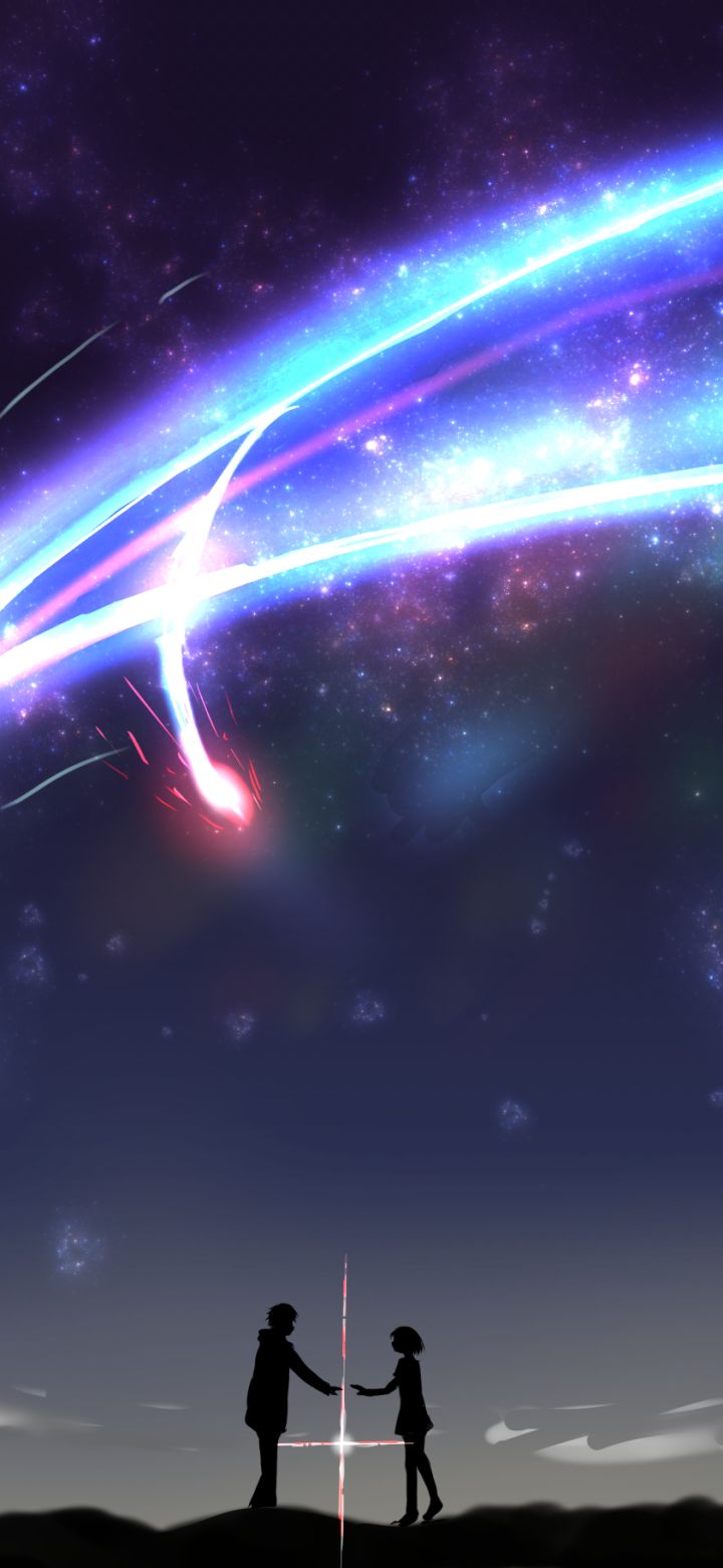 Handy-Wallpaper Animes, Your Name Gestern Heute Und Für Immer, Kimi No Na Wa, Mitsuha Miyamizu, Taki Tachibana kostenlos herunterladen.