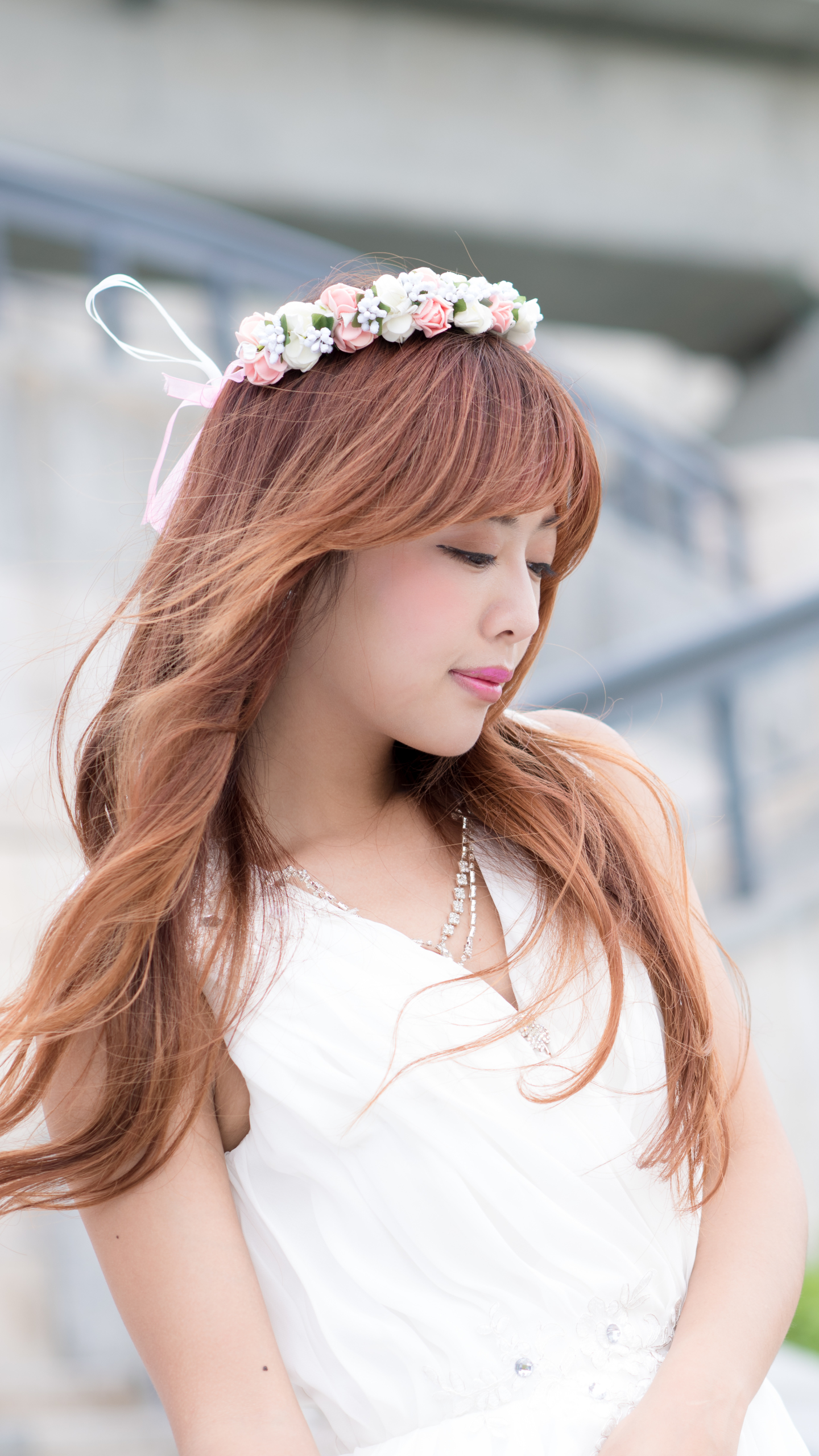 Download mobile wallpaper Hair, Dress, Model, Women, Asian, Taiwanese, Xiao Xi for free.