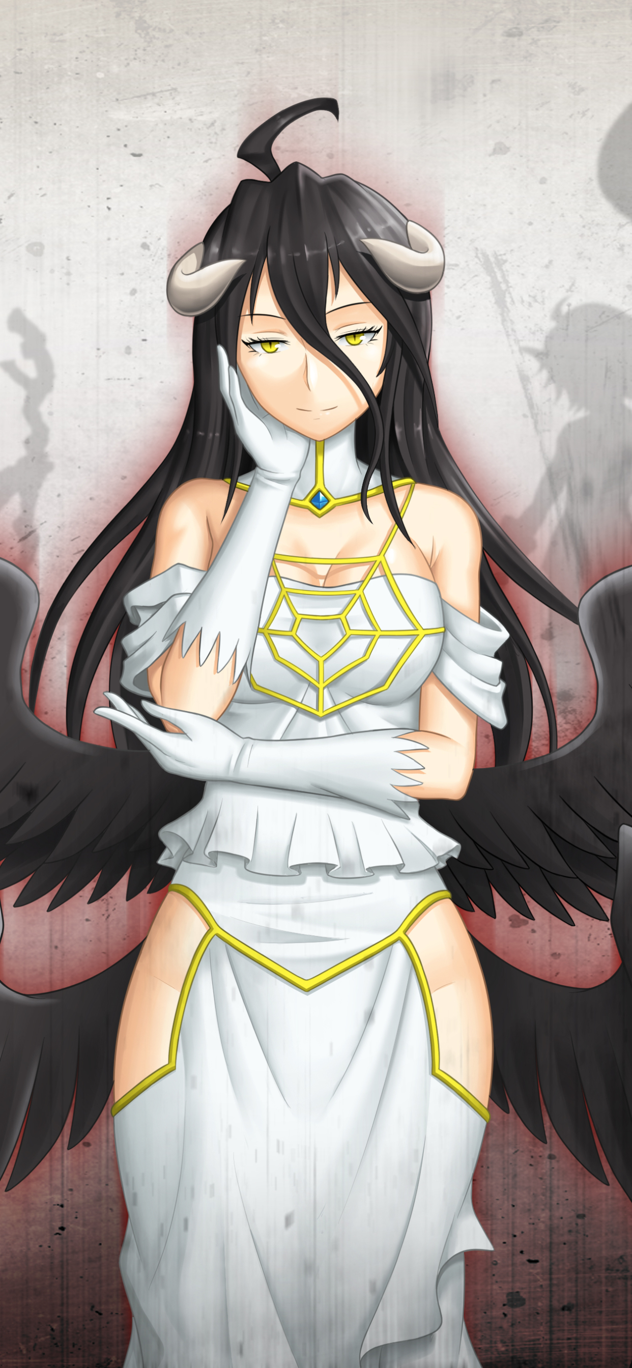 Handy-Wallpaper Animes, Operation: Overlord, Albedo (Oberherr) kostenlos herunterladen.