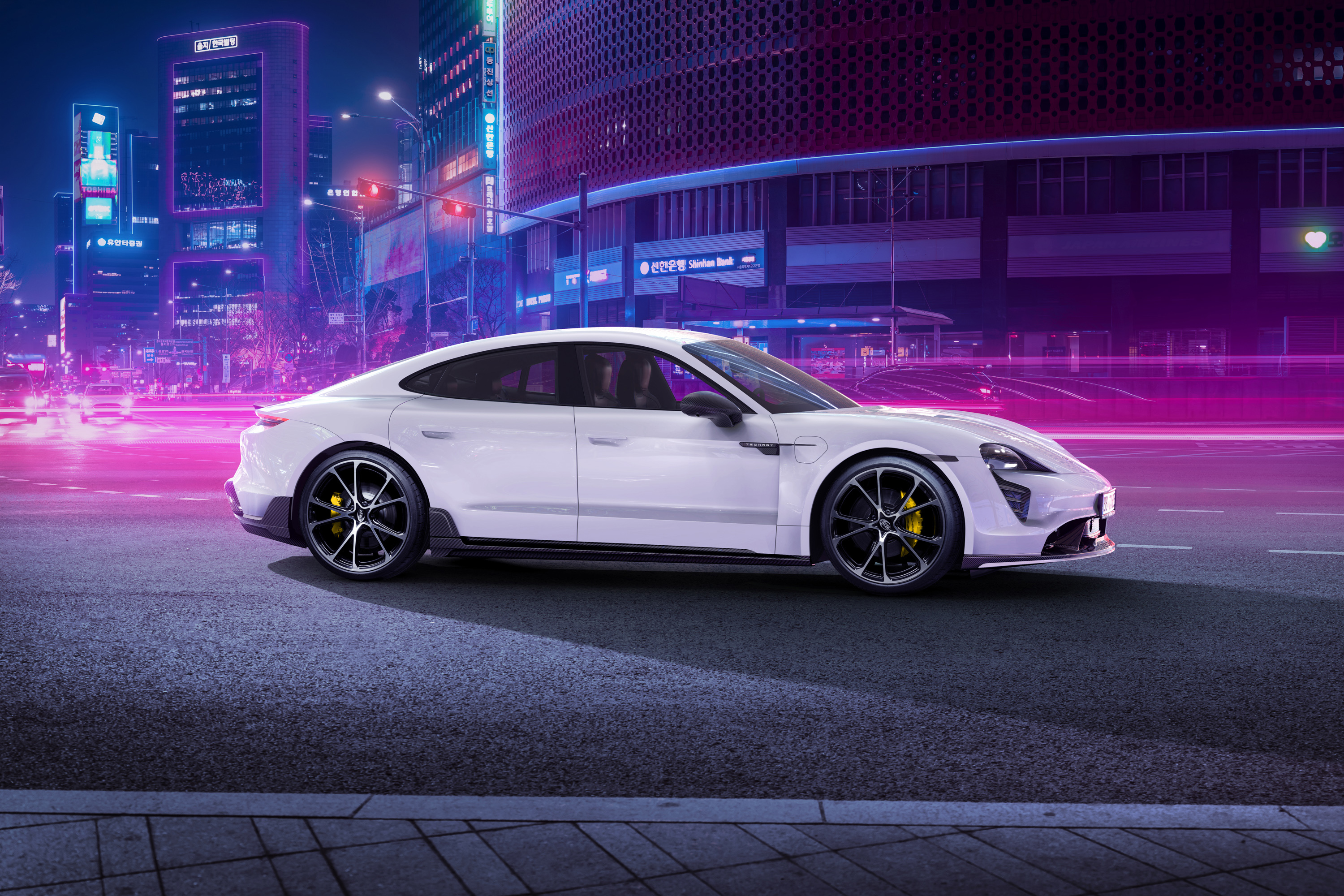 Descarga gratis la imagen Porsche, Vehículos, Porsche Taycan en el escritorio de tu PC