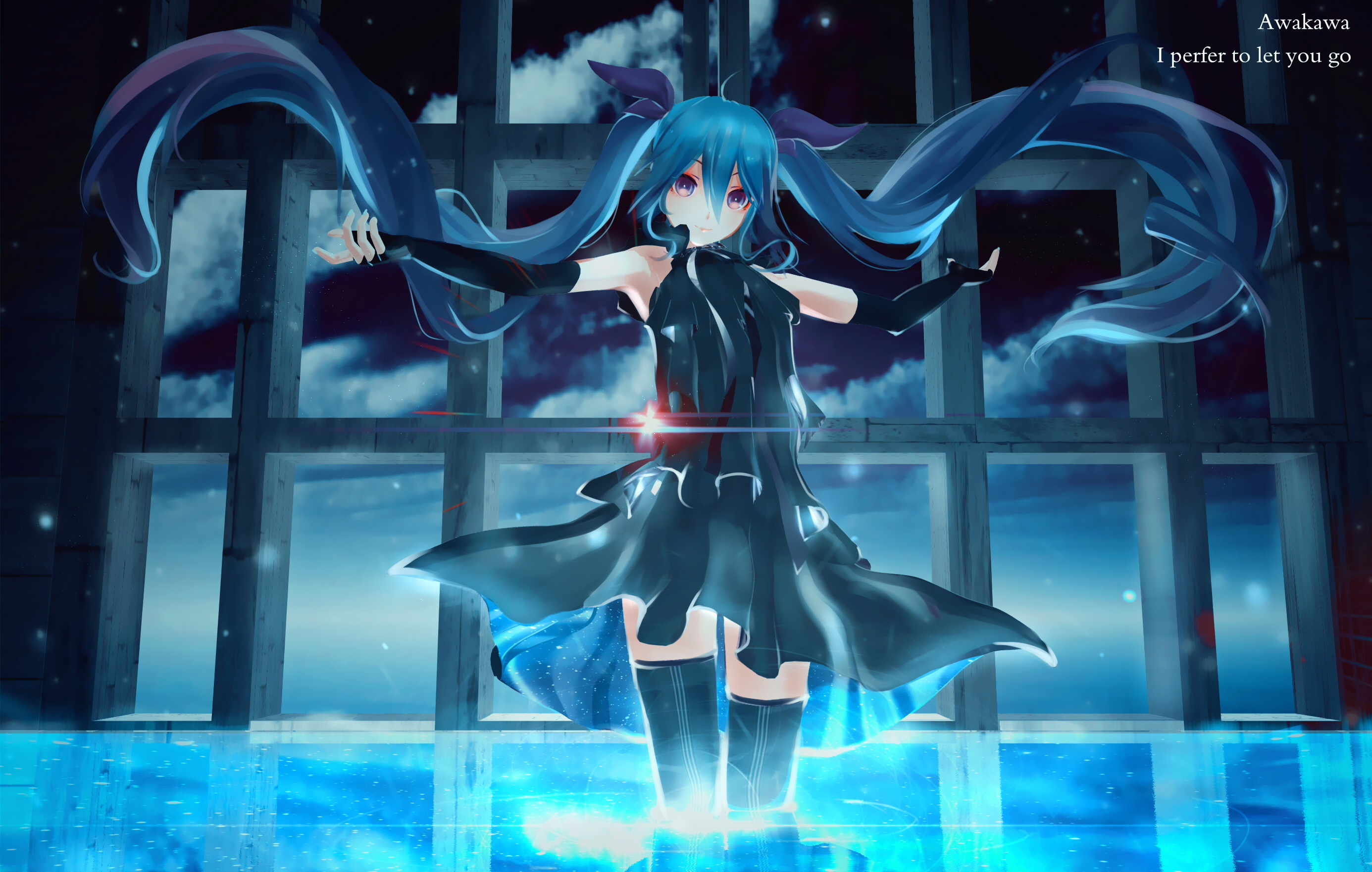 Laden Sie das Vocaloid, Hatsune Miku, Animes-Bild kostenlos auf Ihren PC-Desktop herunter