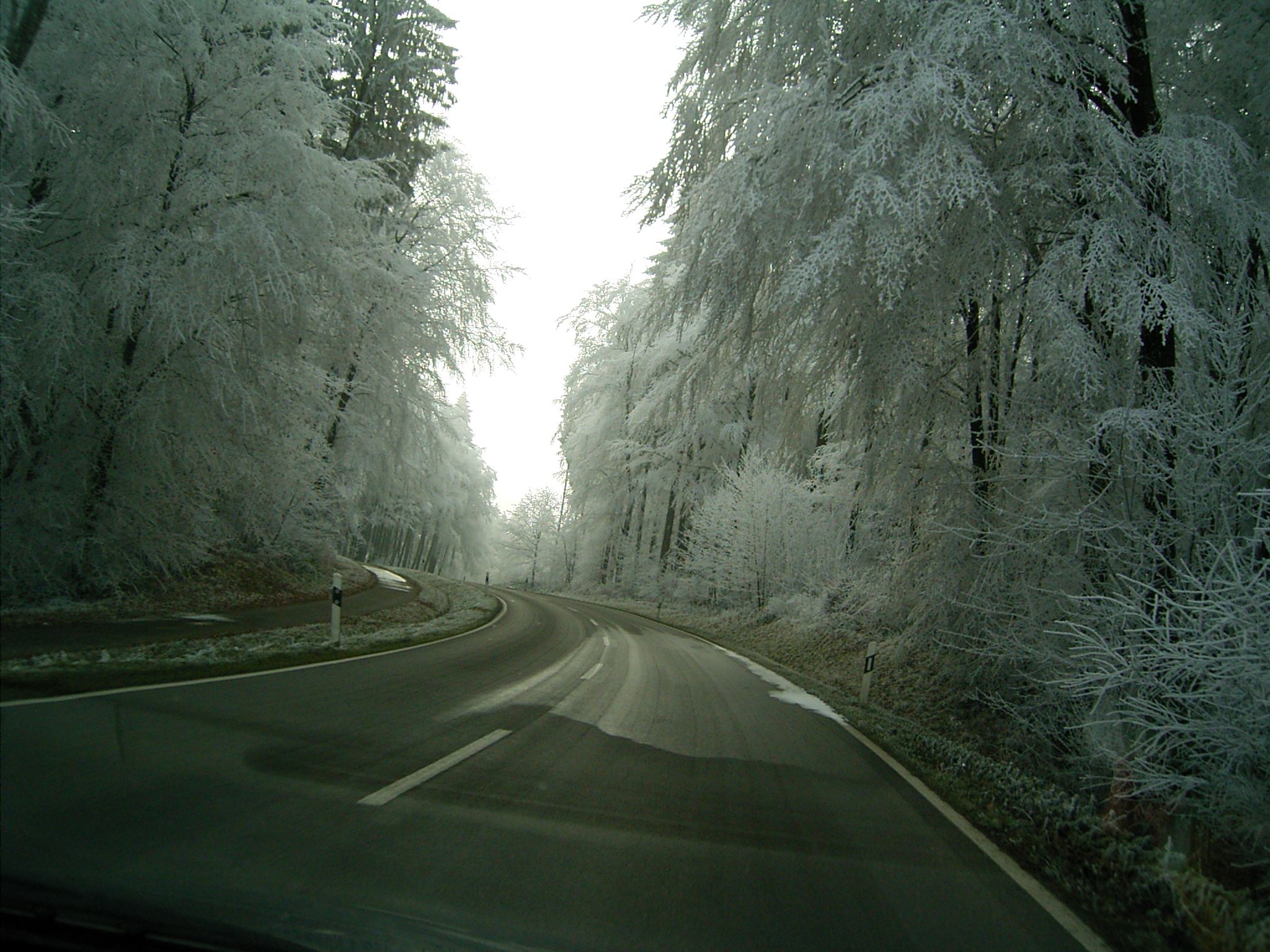 Download mobile wallpaper Winter, Road, Man Made for free.