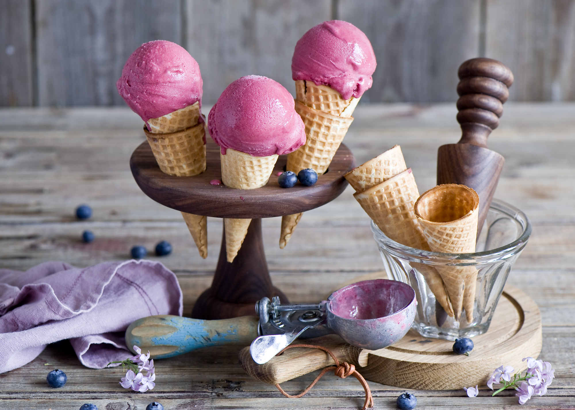 Free download wallpaper Food, Ice Cream, Still Life, Waffle Cone on your PC desktop