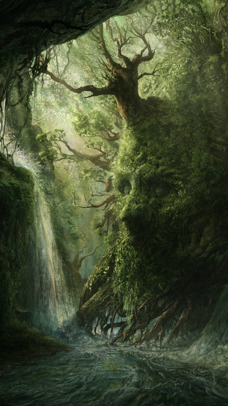 Download mobile wallpaper Fantasy, Forest for free.