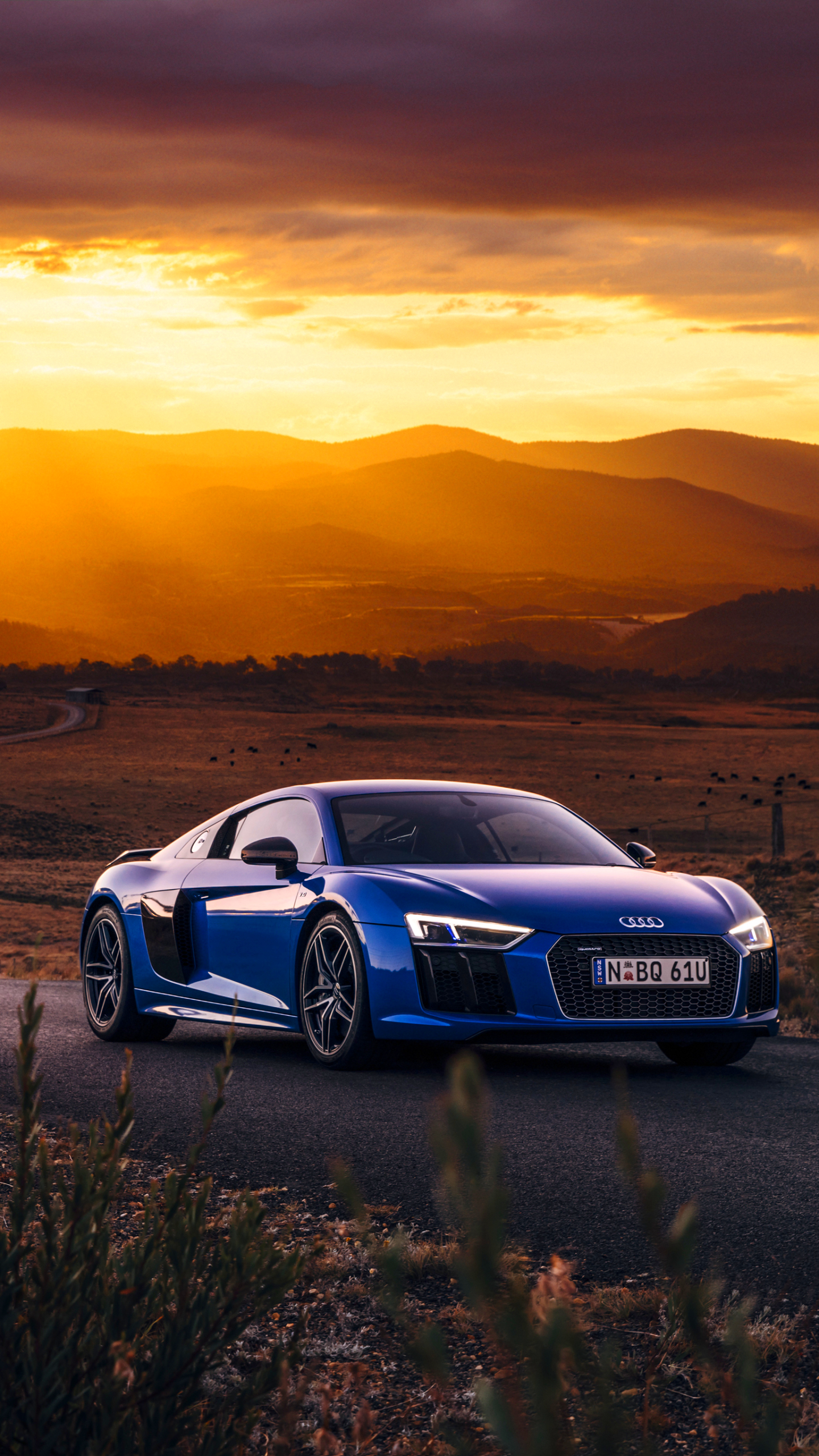 Download mobile wallpaper Audi, Road, Car, Supercar, Audi R8, Vehicle, Vehicles, Audi R8 V10 for free.