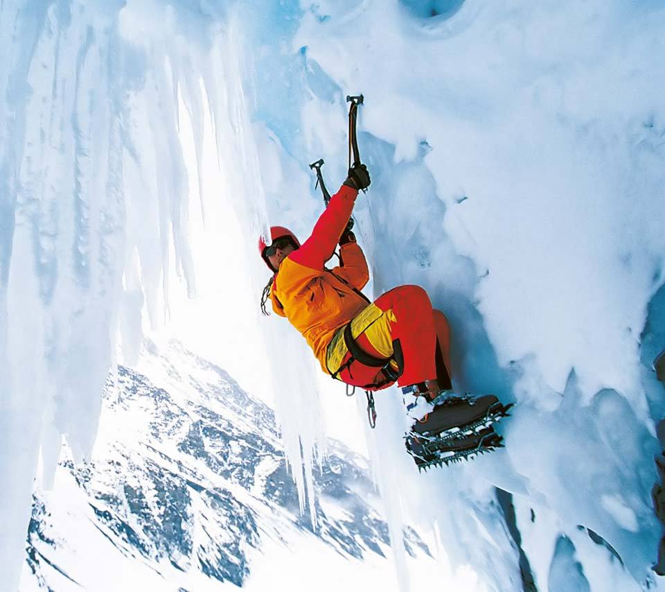 13860 скачать обои скалолазы альпинисты, спорт, люди, зима, снег, синие - заставки и картинки бесплатно