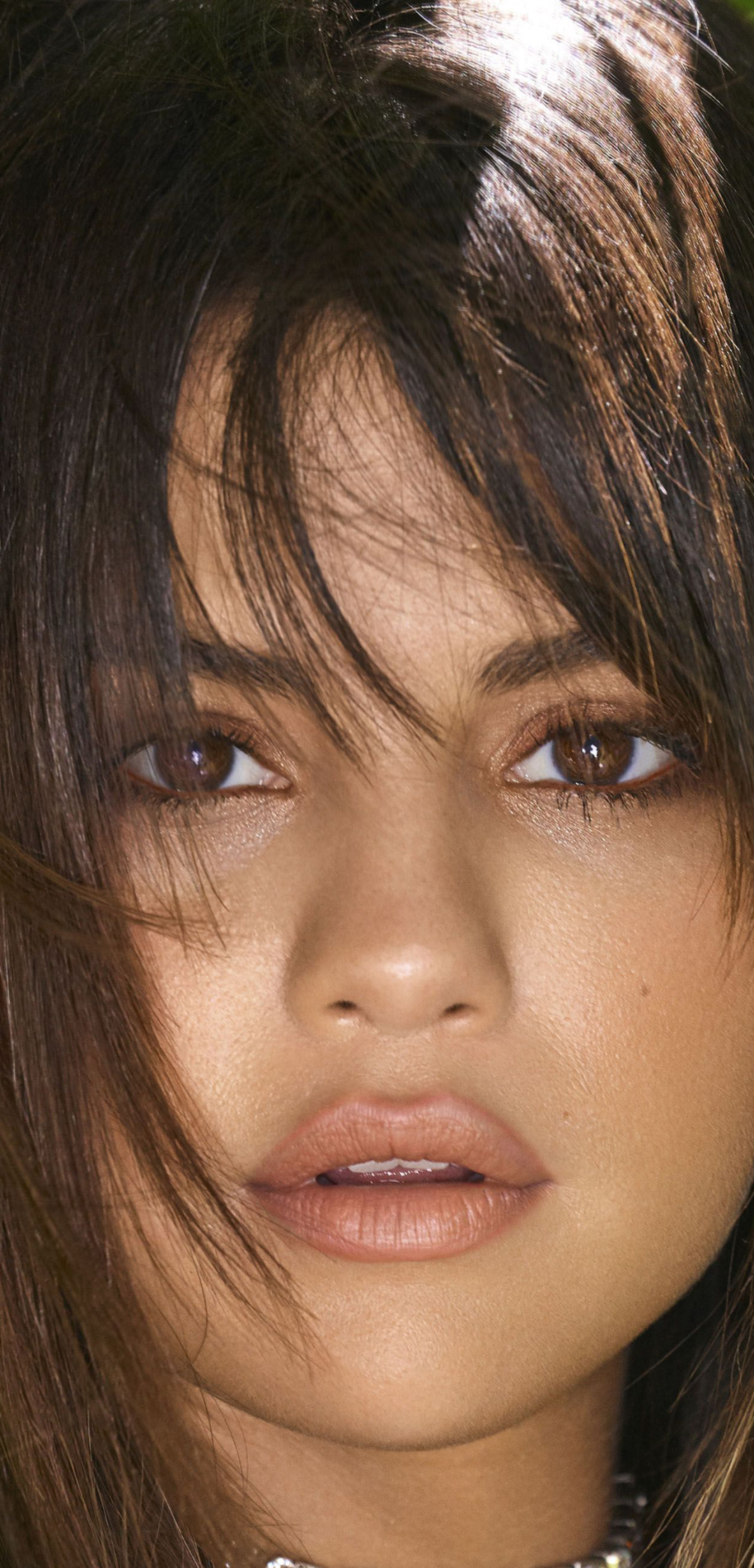 Download mobile wallpaper Music, Selena Gomez, Singer, Face, Brunette, American, Brown Eyes for free.
