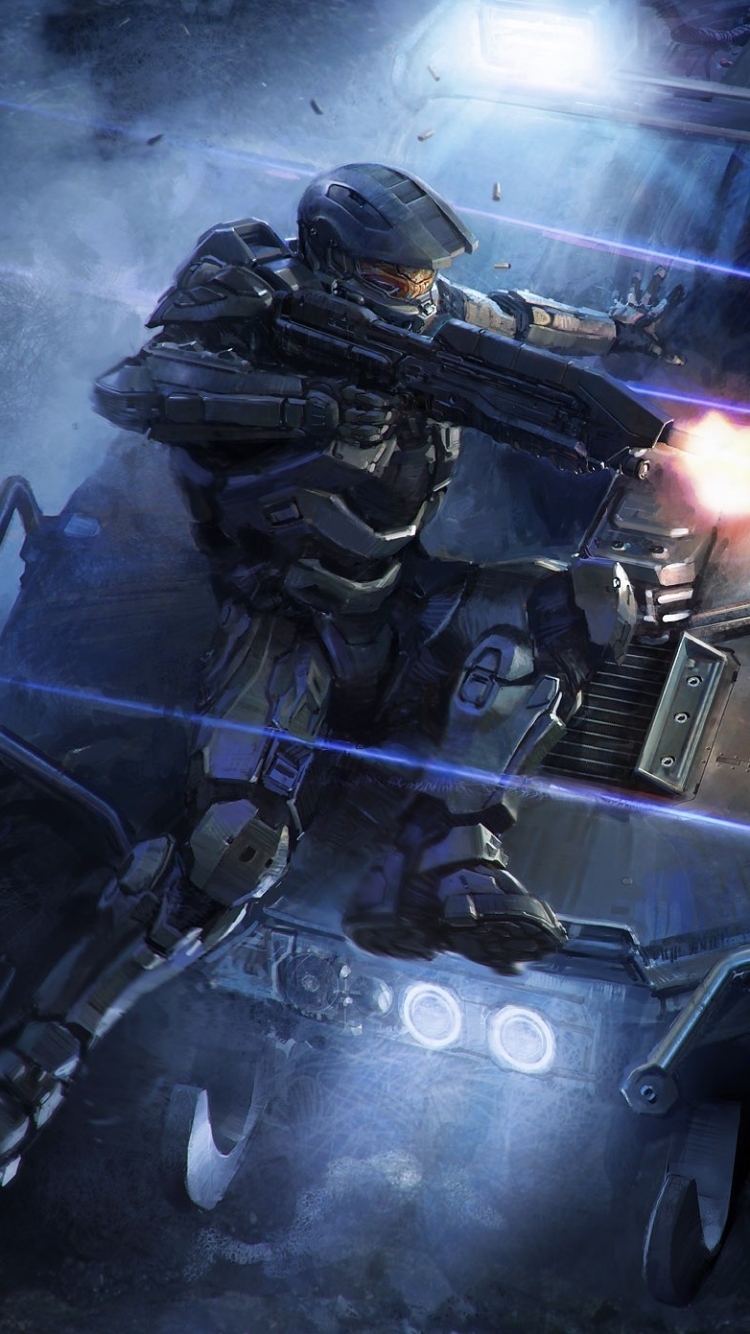 Download mobile wallpaper Weapon, Halo, Warrior, Video Game, Gun, Master Chief for free.