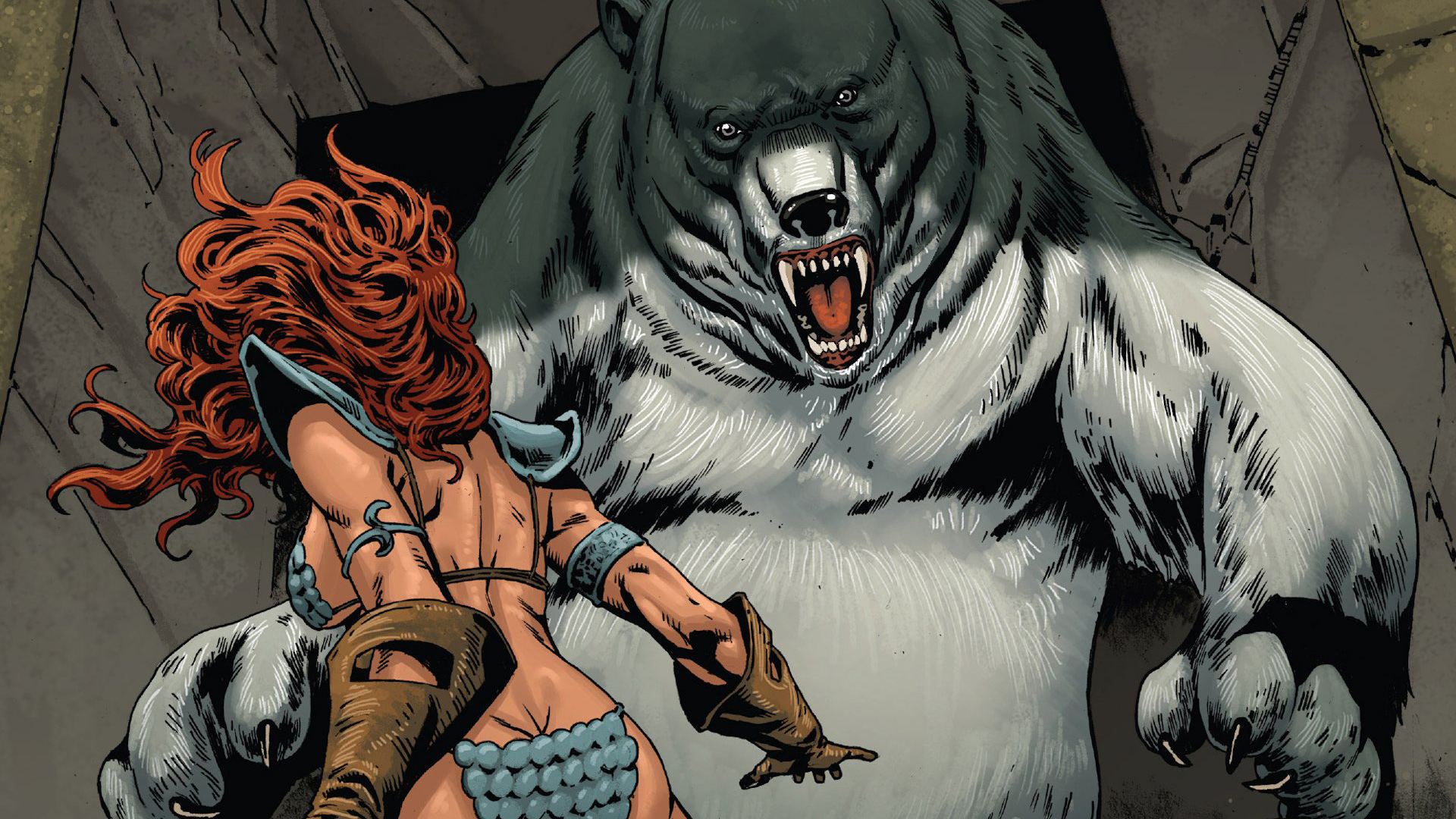 Laden Sie das Comics, Red Sonja-Bild kostenlos auf Ihren PC-Desktop herunter