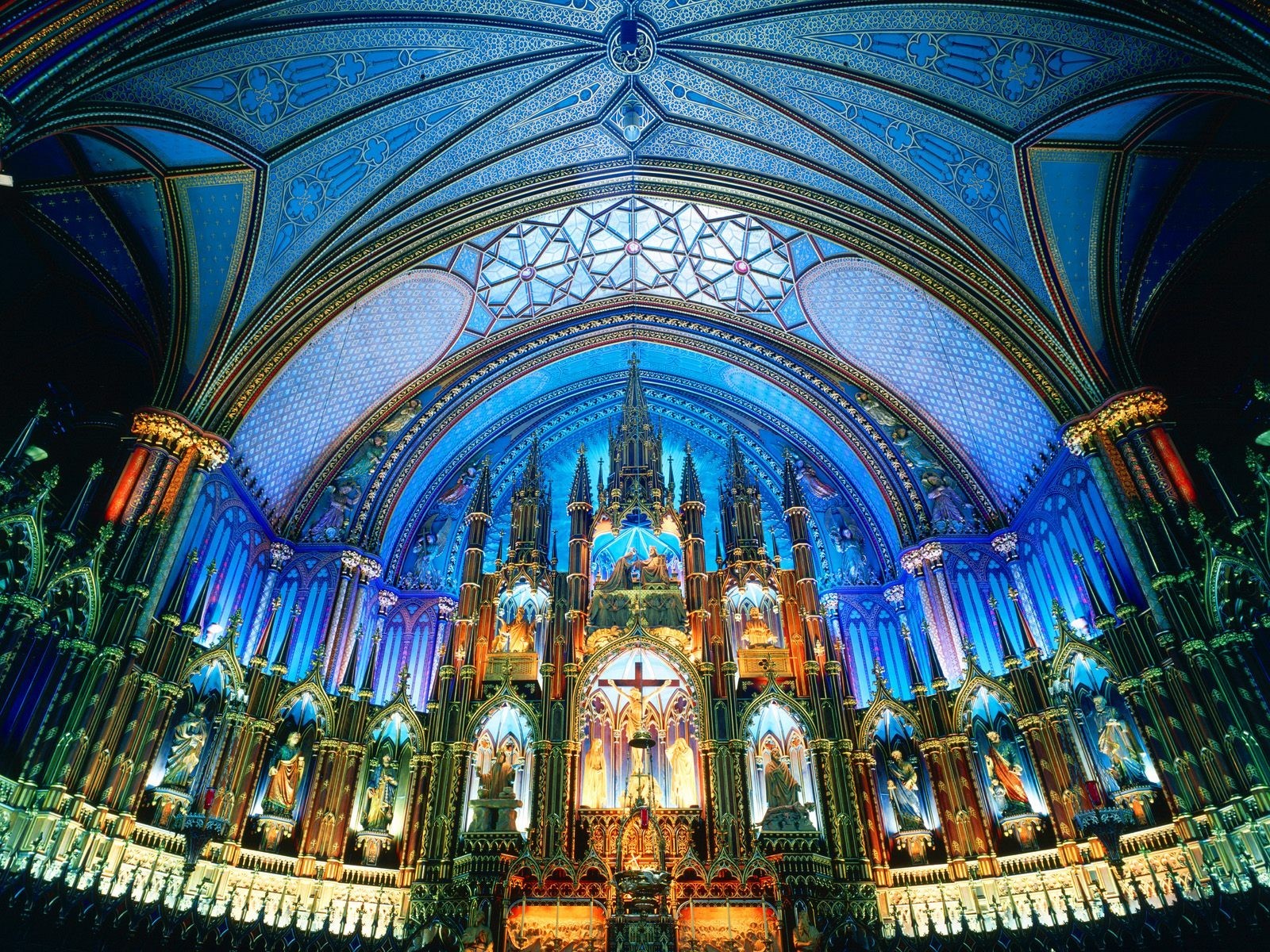 194526壁紙のダウンロードノートルダム大聖堂 (モントリオール), 宗教的, バシリカ-スクリーンセーバーと写真を無料で
