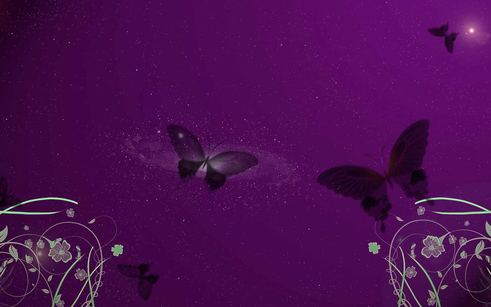 butterfly, animal, design, purple