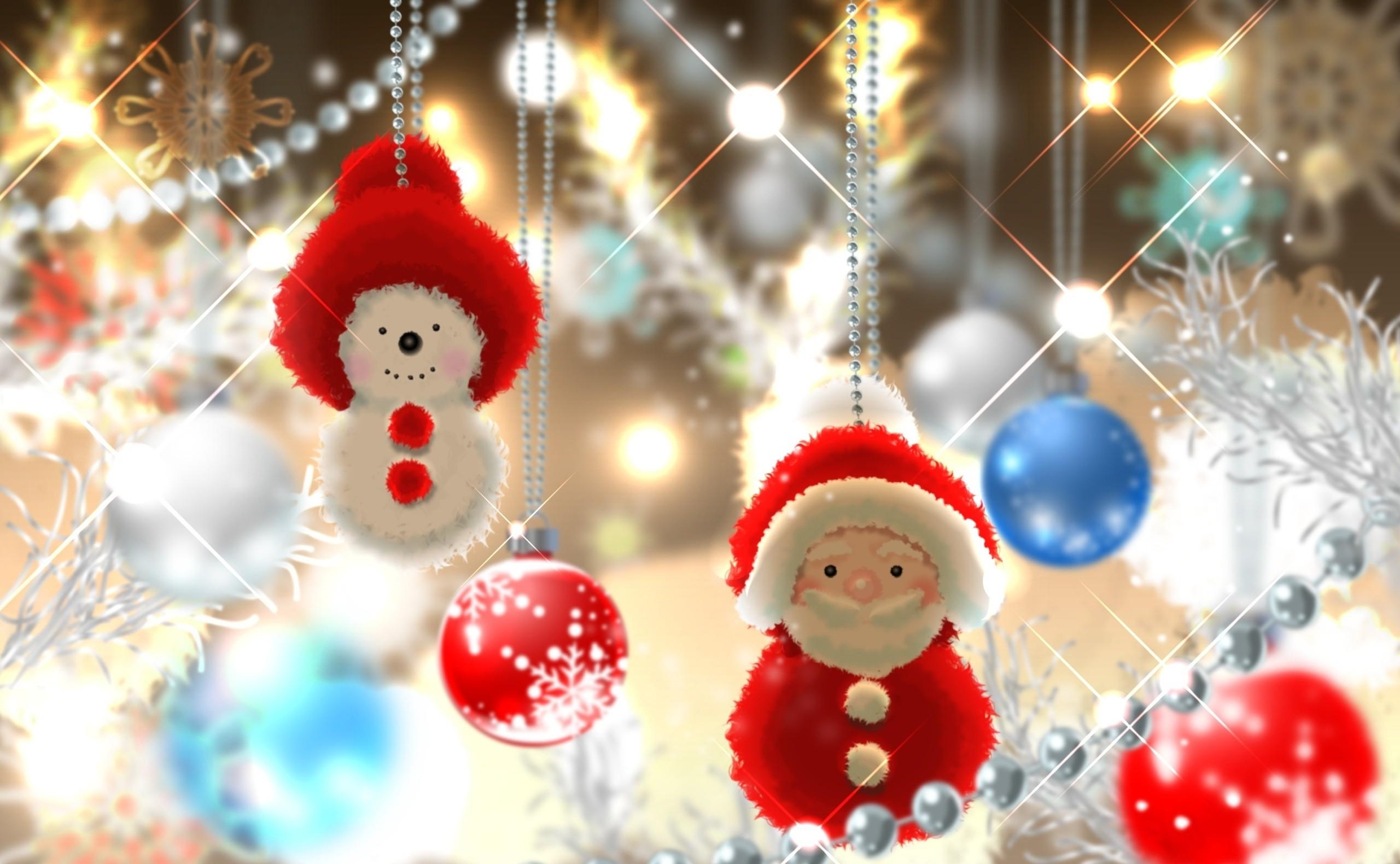97210画像をダウンロード祝日, サンタクロース, 雪だるま, スレッド, 糸, クリスマスの飾り, クリスマスツリーのおもちゃ, ボール, 睾丸-壁紙とスクリーンセーバーを無料で