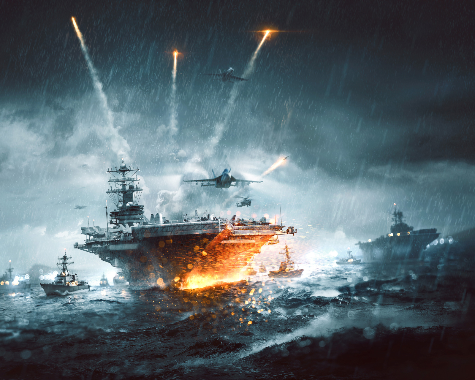 Free download wallpaper Battlefield, Video Game, Warship, Aircraft Carrier, Battlefield 4 on your PC desktop