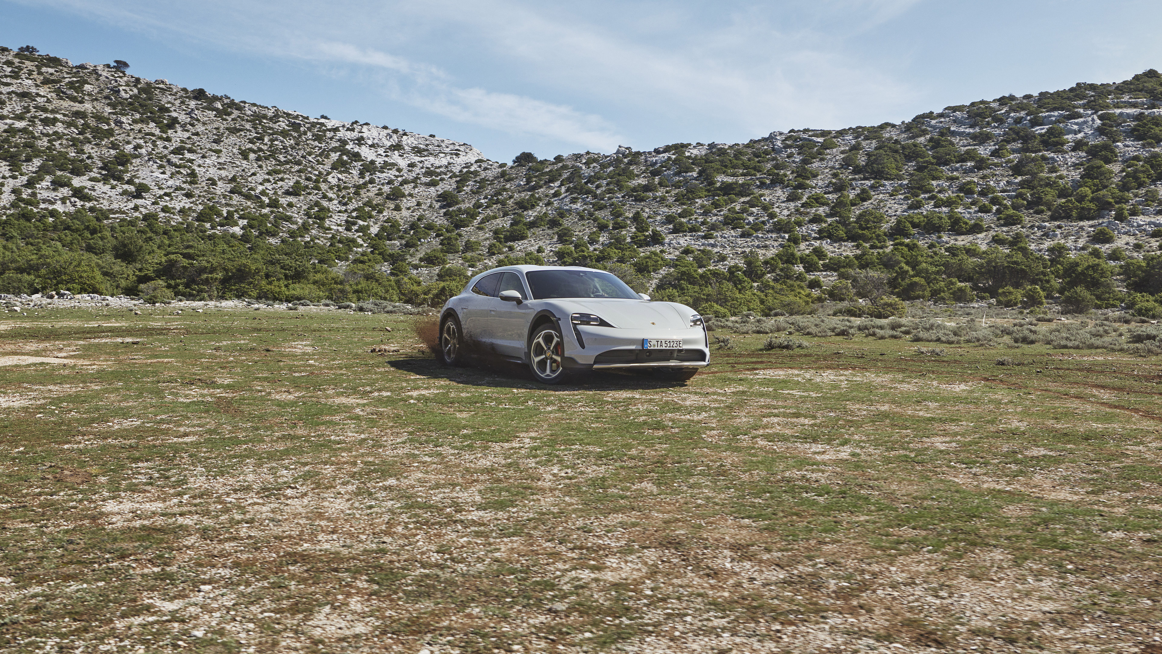 Download mobile wallpaper Porsche, Car, Vehicles, White Car, Porsche Taycan, Porsche Taycan 4S for free.