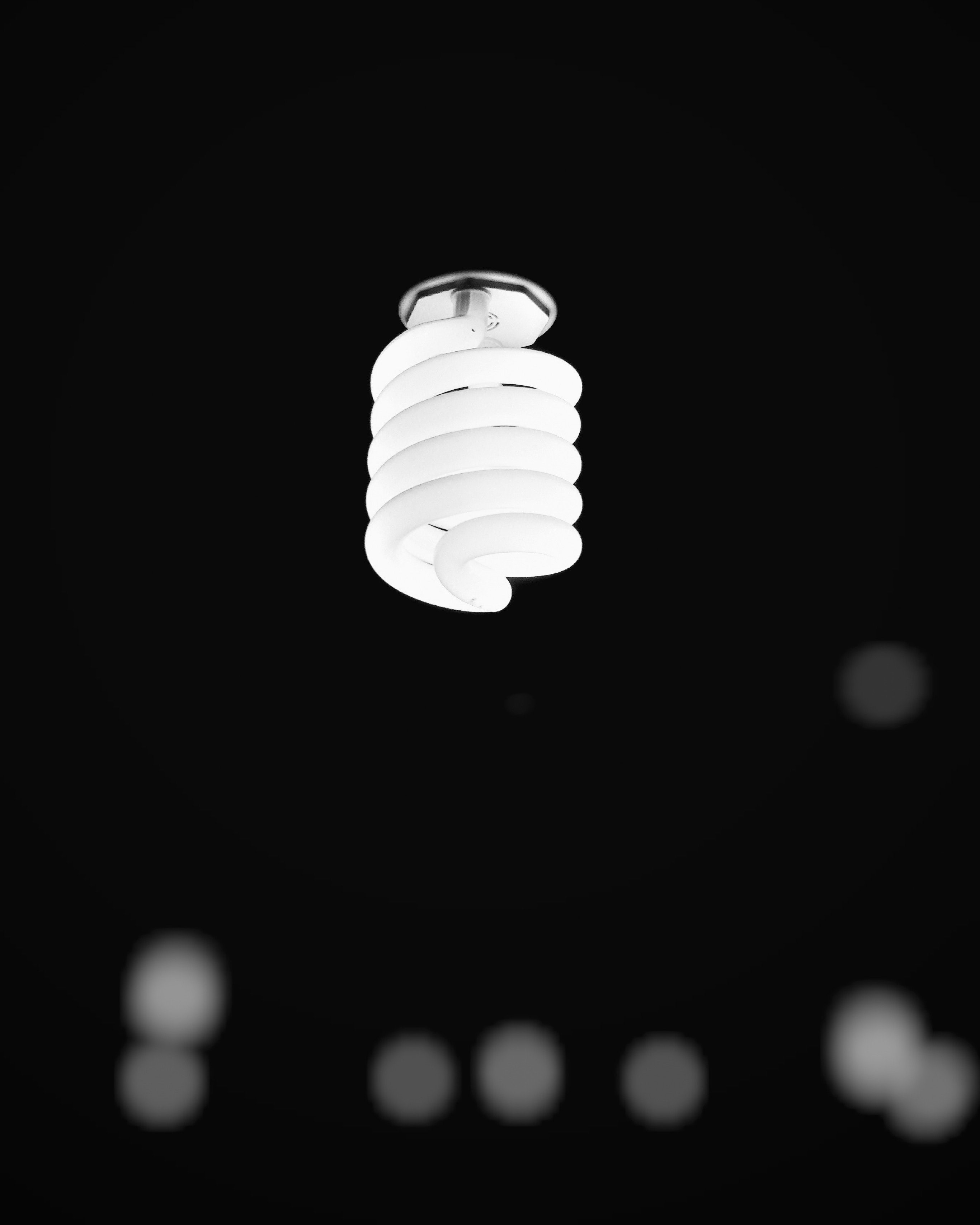 light bulb, electricity, black, illumination, bw, chb, spiral, lighting HD wallpaper