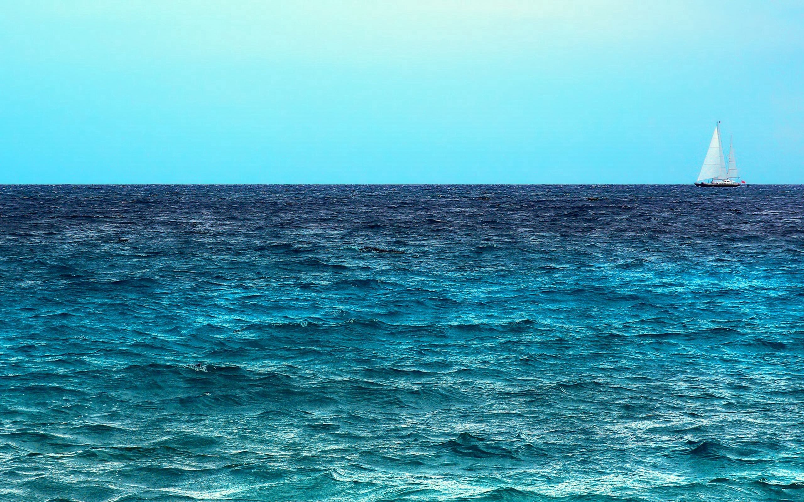 summer, minimalism, sky, sea, dahl, distance HD wallpaper
