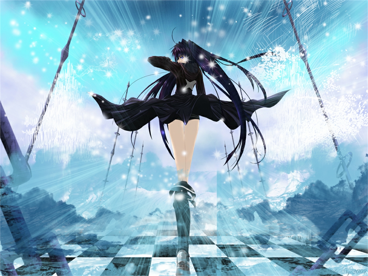 Free download wallpaper Anime, Black Rock Shooter on your PC desktop