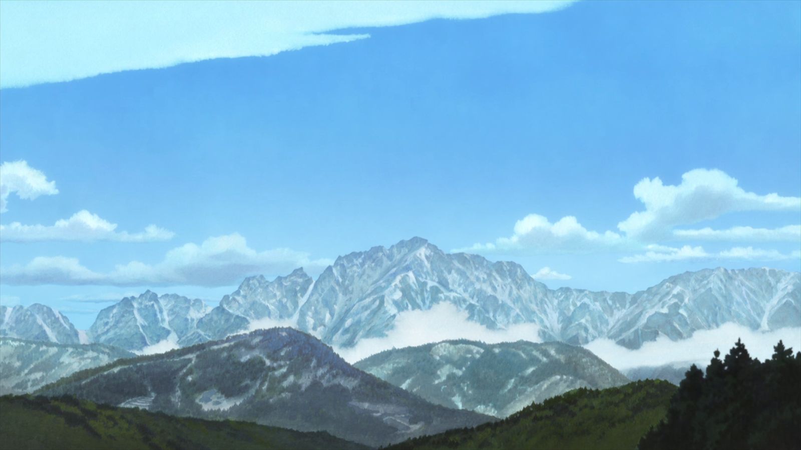 626126 Hintergrundbild herunterladen animes, ame & yuki die wolfskinder, landschaft, gebirge - Bildschirmschoner und Bilder kostenlos