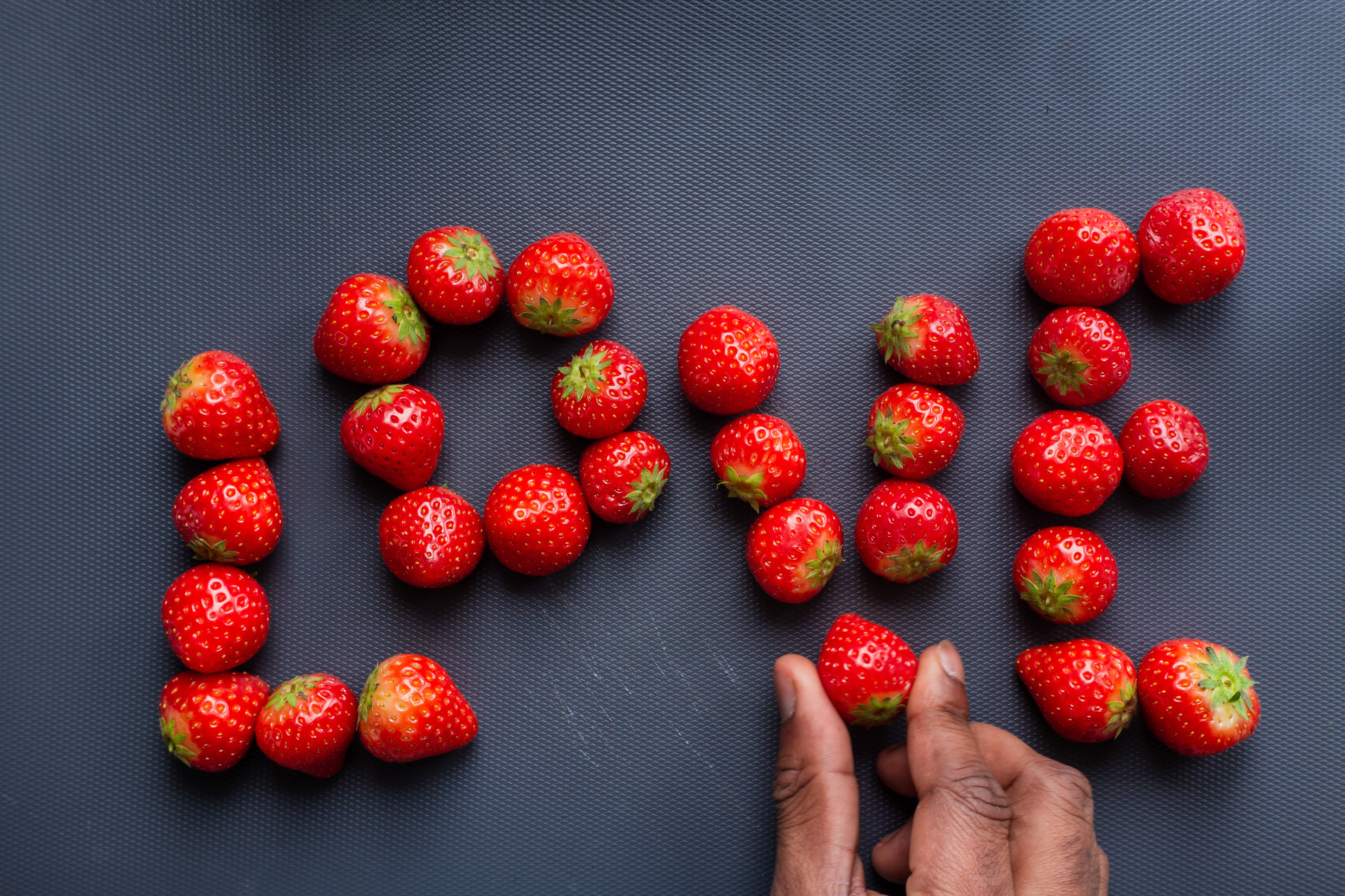 Download mobile wallpaper Strawberry, Love, Hand, Berry, Photography for free.