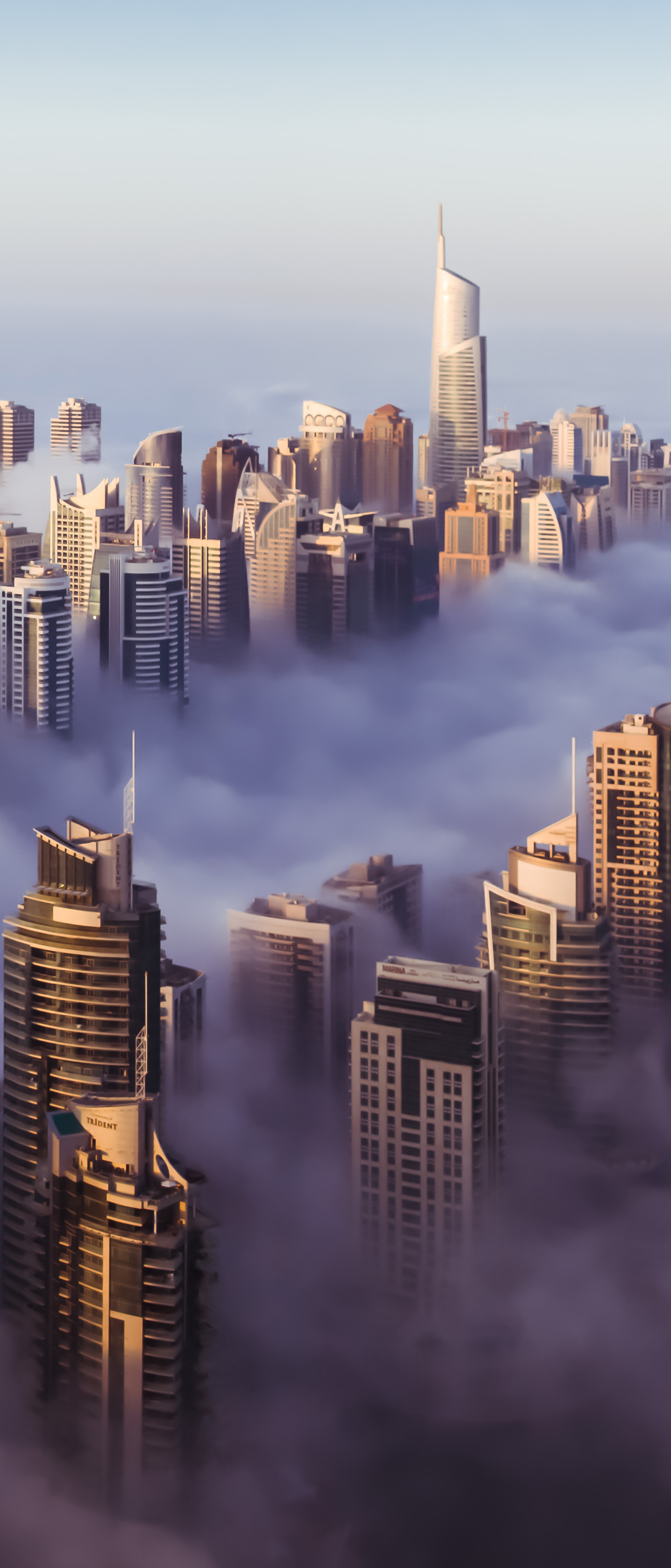 Laden Sie das Städte, Dubai, Wolke, Vereinigte Arabische Emirate, Menschengemacht-Bild kostenlos auf Ihren PC-Desktop herunter