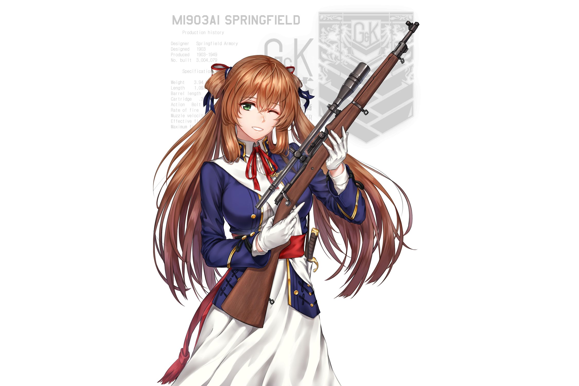 video game, girls frontline, m1903 springfield rifle, springfield (girls frontline)