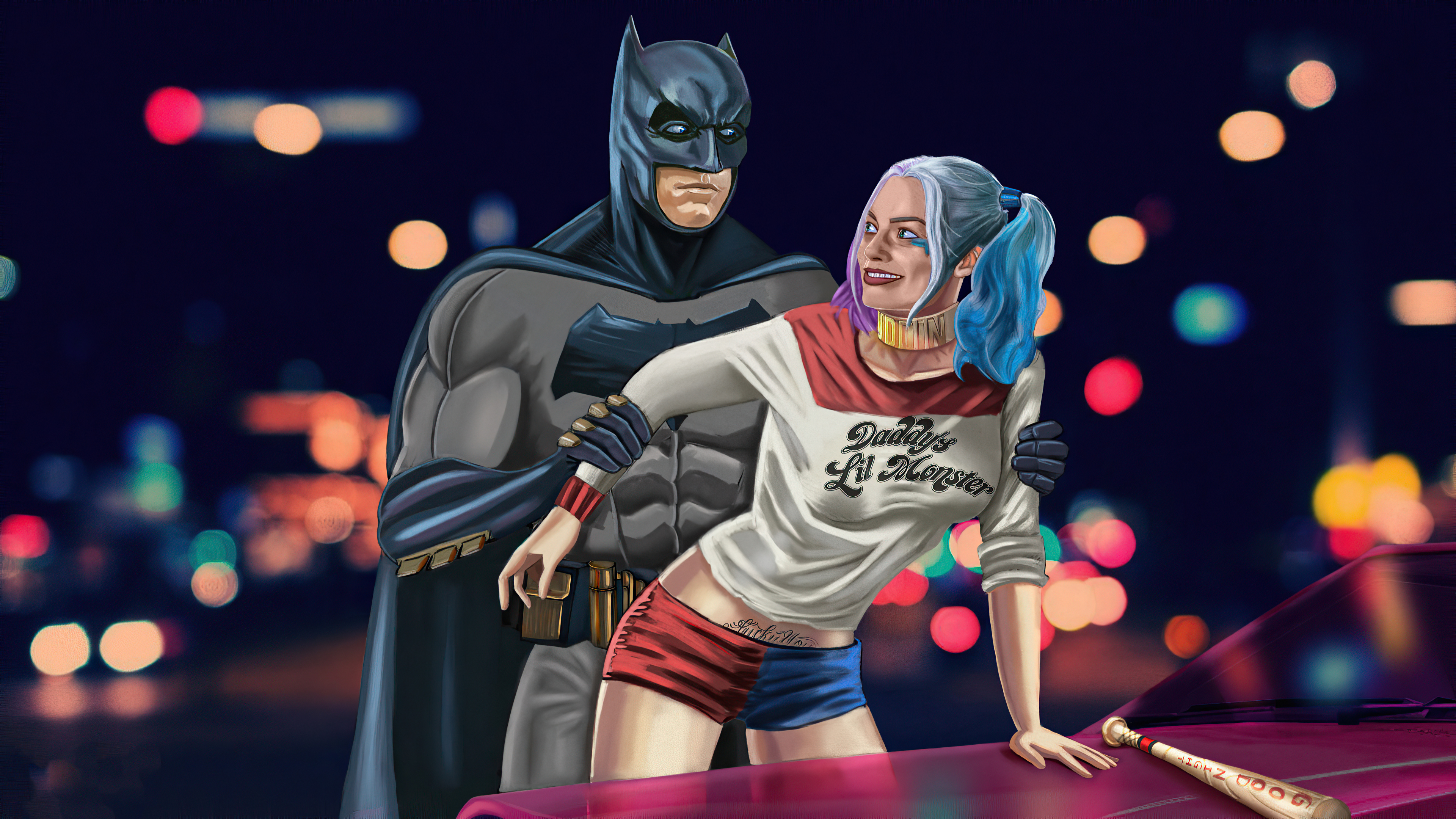 Téléchargez des papiers peints mobile Bande Dessinées, The Batman, Harley Quinn, Bandes Dessinées Dc gratuitement.