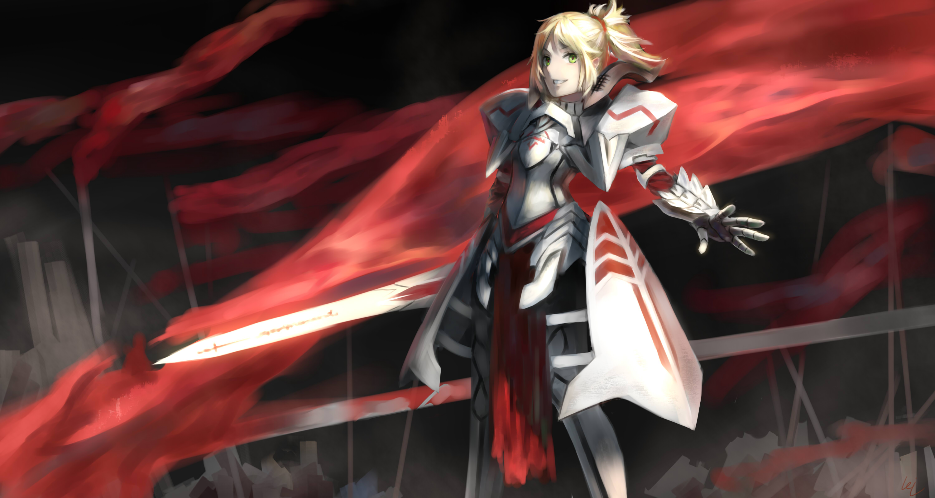 Handy-Wallpaper Animes, Säbel (Fate Serie), Fate/apocrypha, Schicksalsserie kostenlos herunterladen.