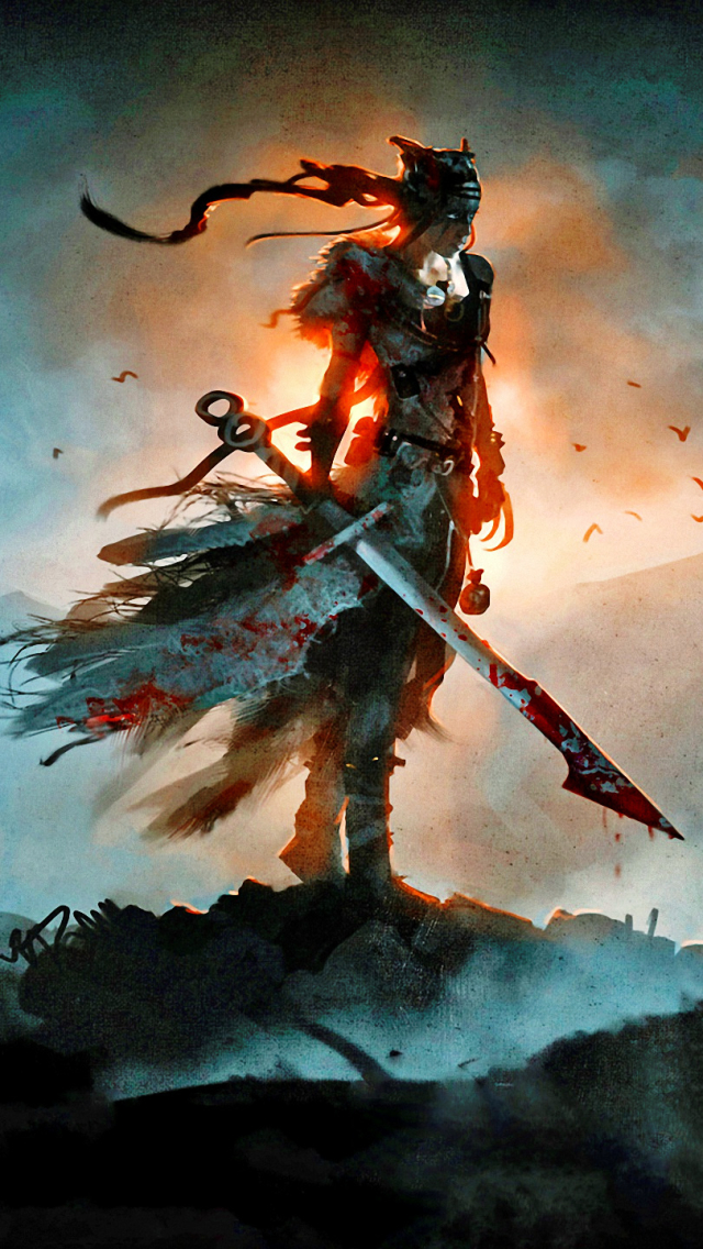 video game, hellblade: senua's sacrifice, blade, warrior, senua (hellblade) cellphone