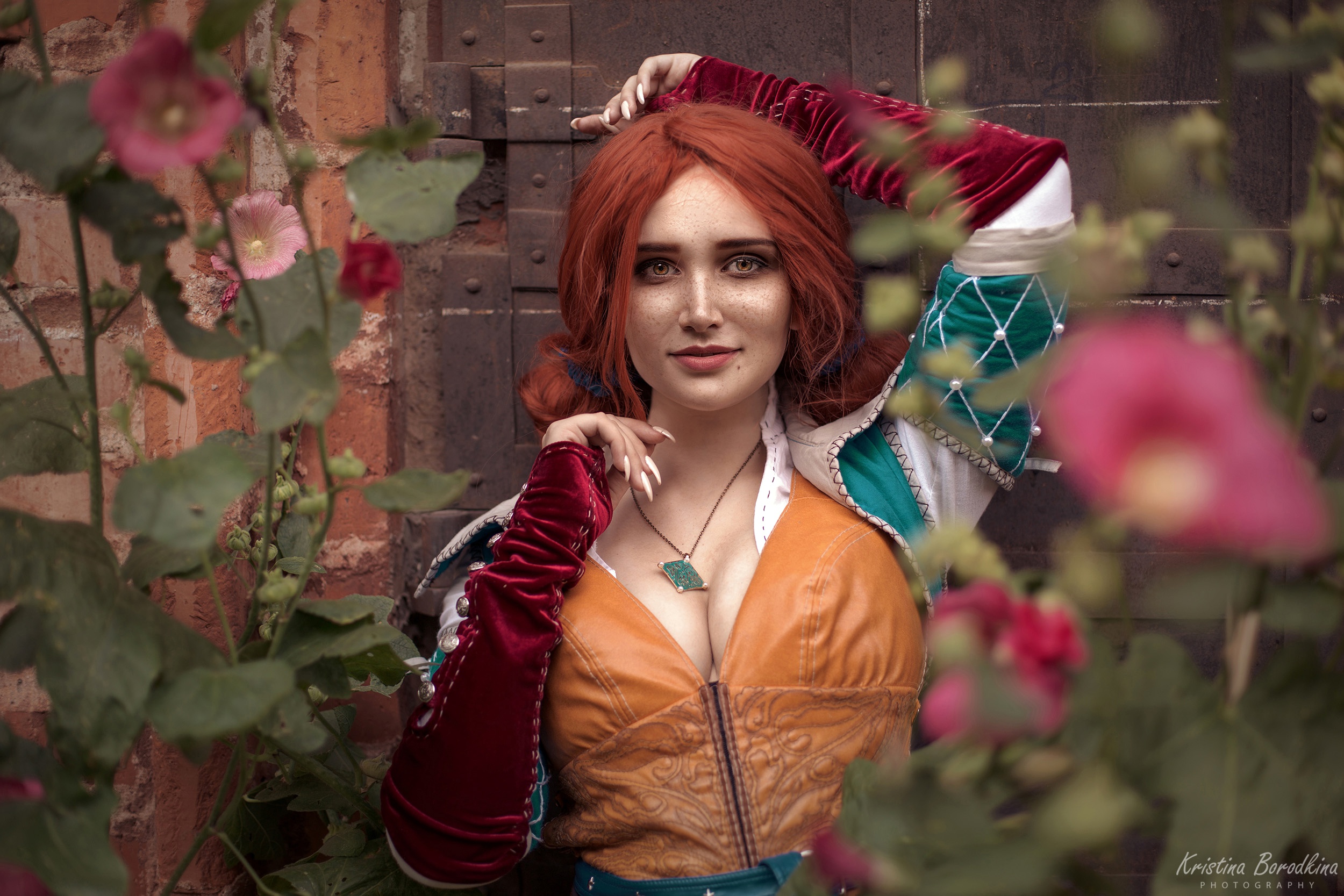 Download mobile wallpaper Redhead, Model, Women, Cosplay, Triss Merigold, The Witcher 3: Wild Hunt for free.
