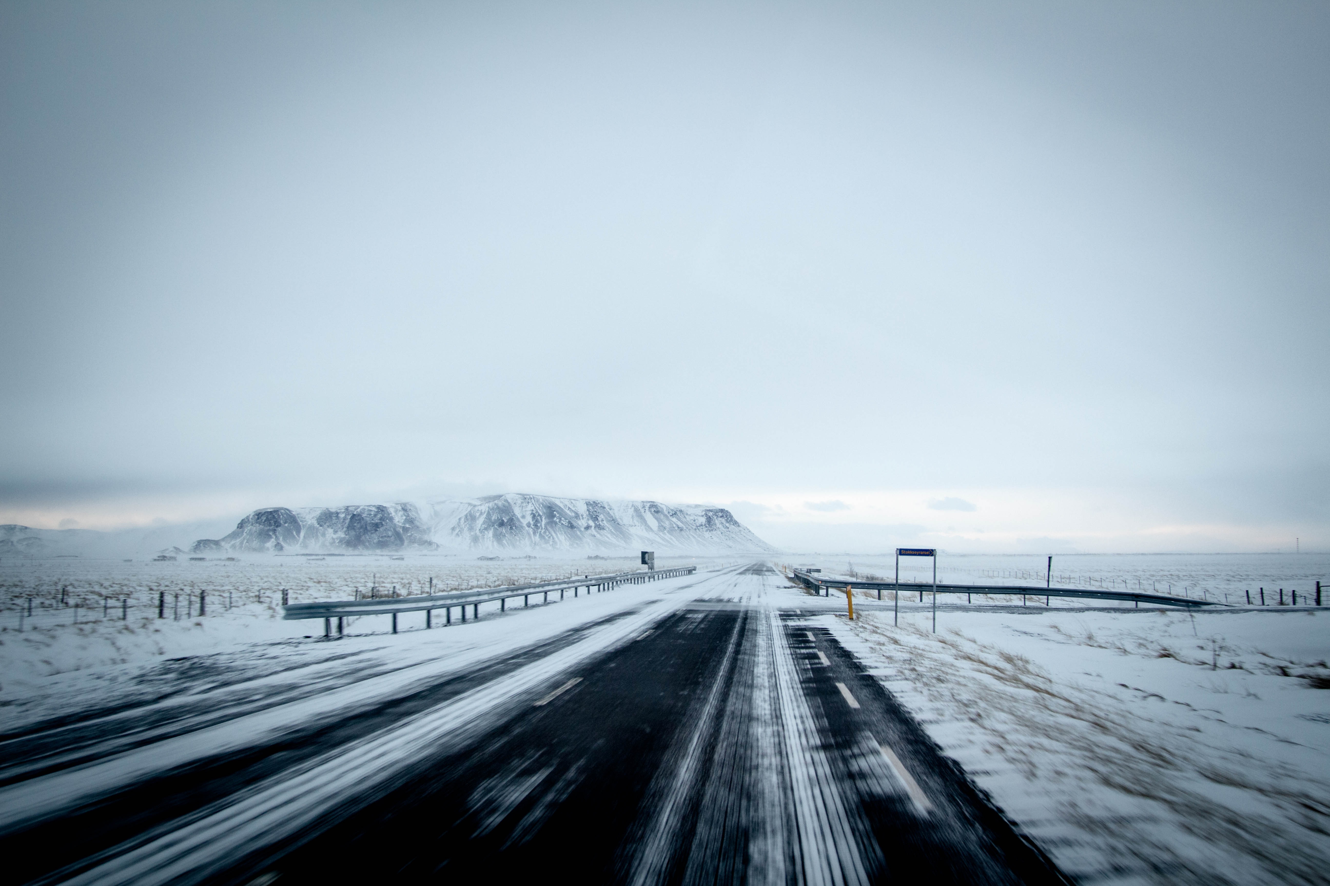 Download mobile wallpaper Landscape, Winter, Nature, Snow, Road, Man Made for free.