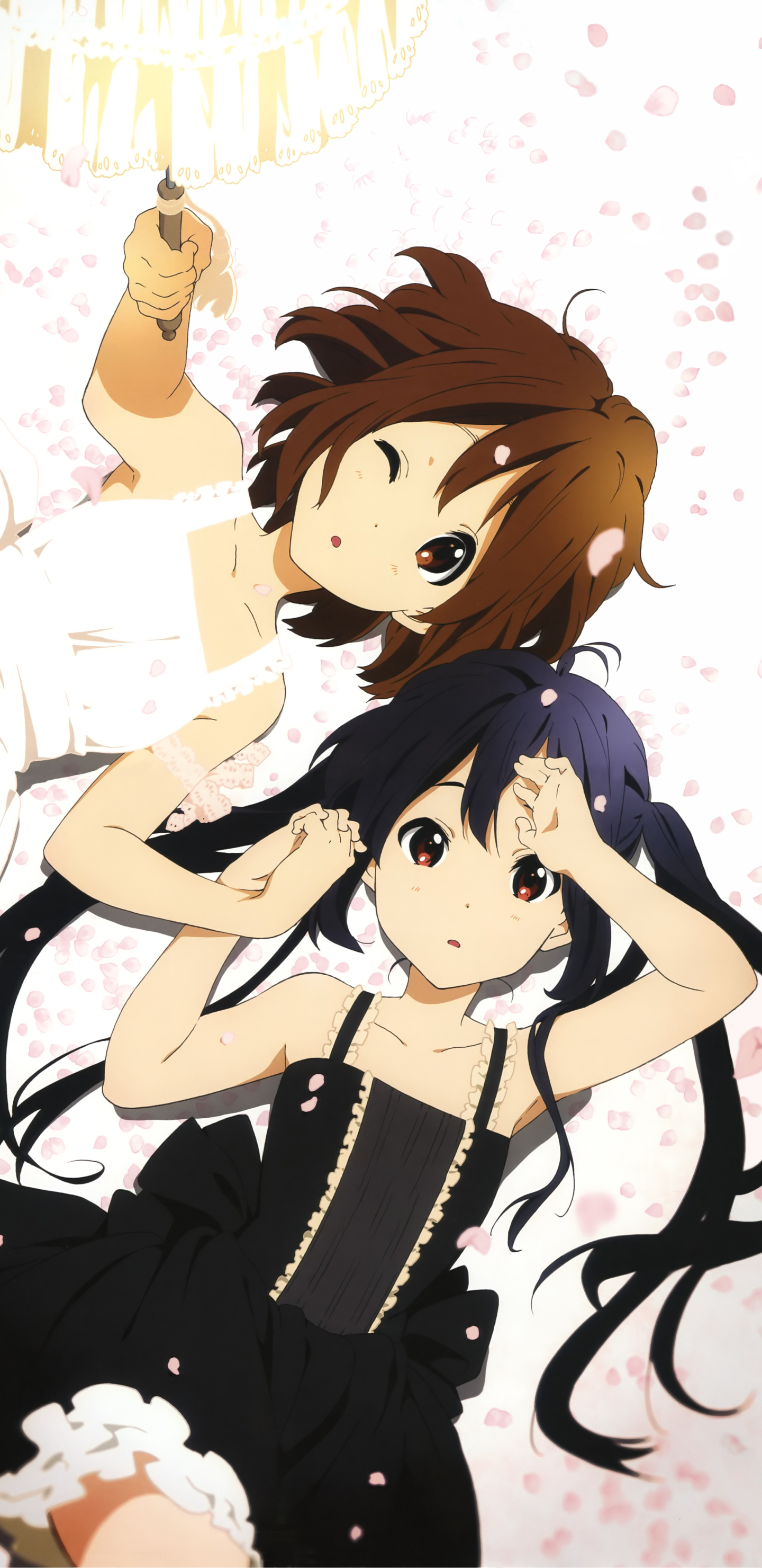 Handy-Wallpaper Animes, K On!, Azusa Nakano, Yui Hirasawa kostenlos herunterladen.