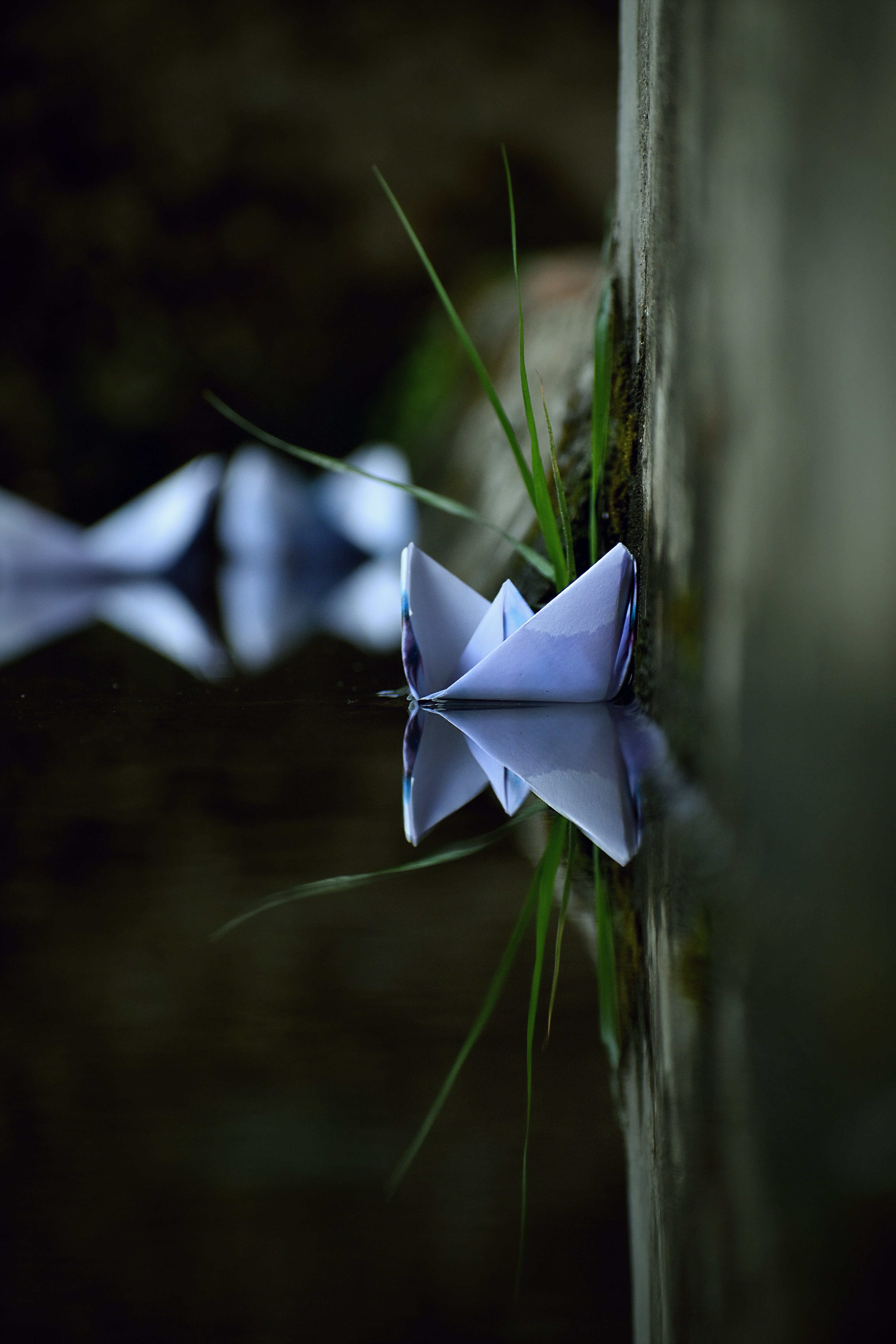 origami, paper, water, miscellanea, miscellaneous, ship, nautilus HD wallpaper