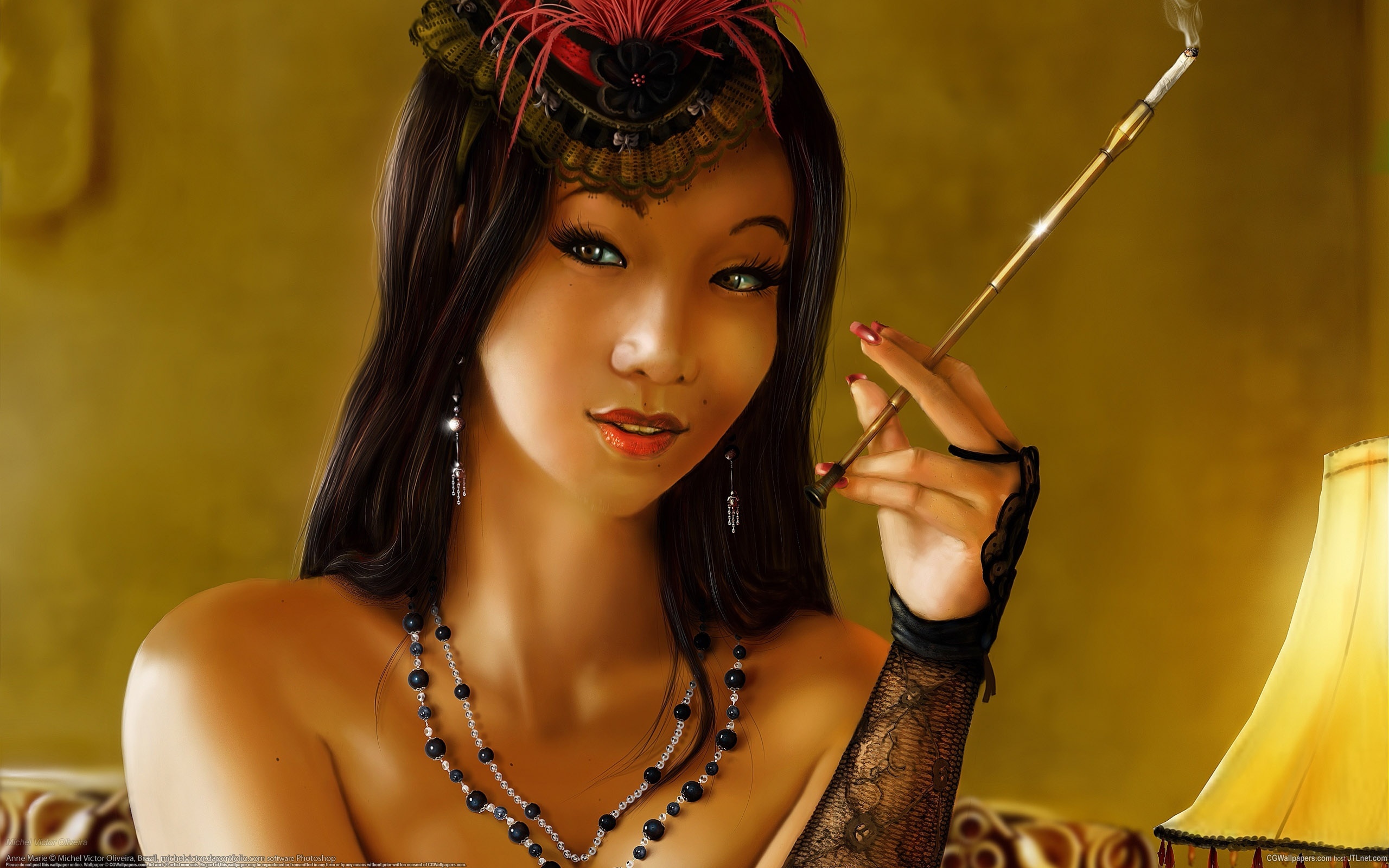 215104 Hintergrundbild herunterladen fantasie, frauen, asiatinnen, geisha - Bildschirmschoner und Bilder kostenlos