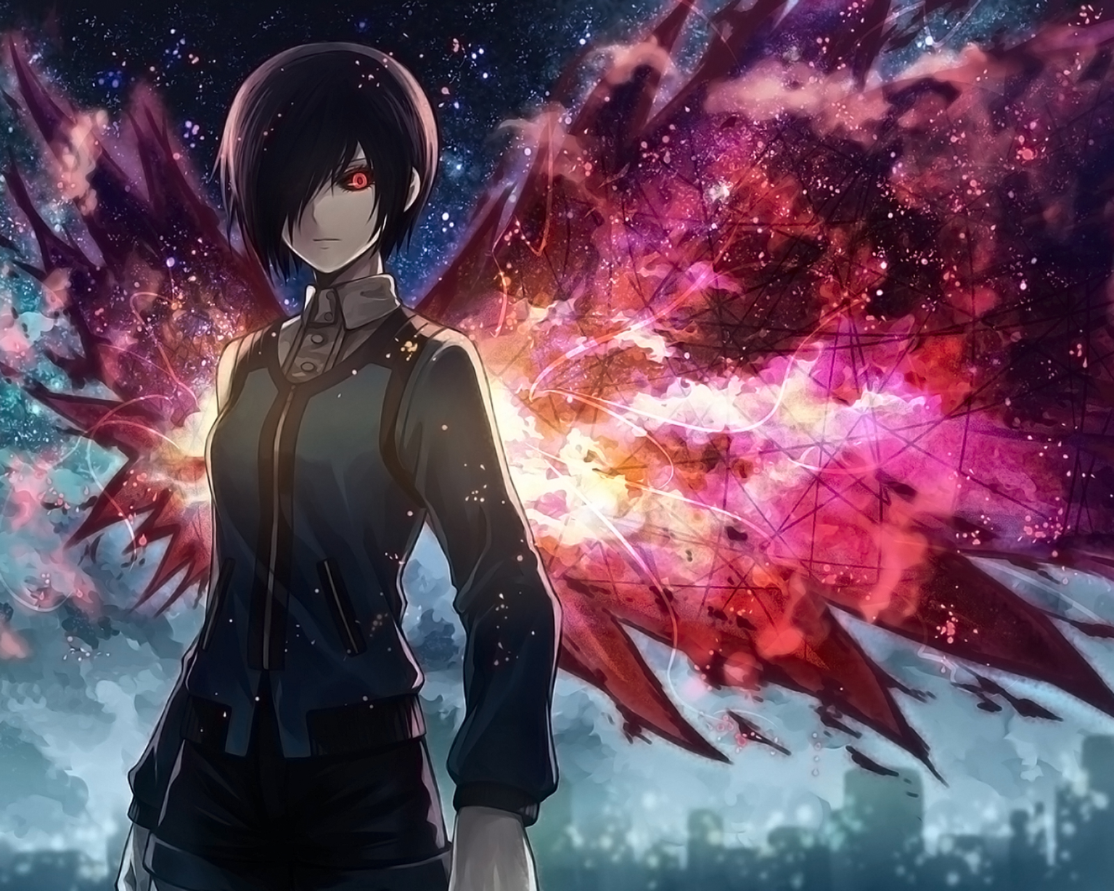 Free download wallpaper Anime, Wings, Tokyo Ghoul, Touka Kirishima on your PC desktop