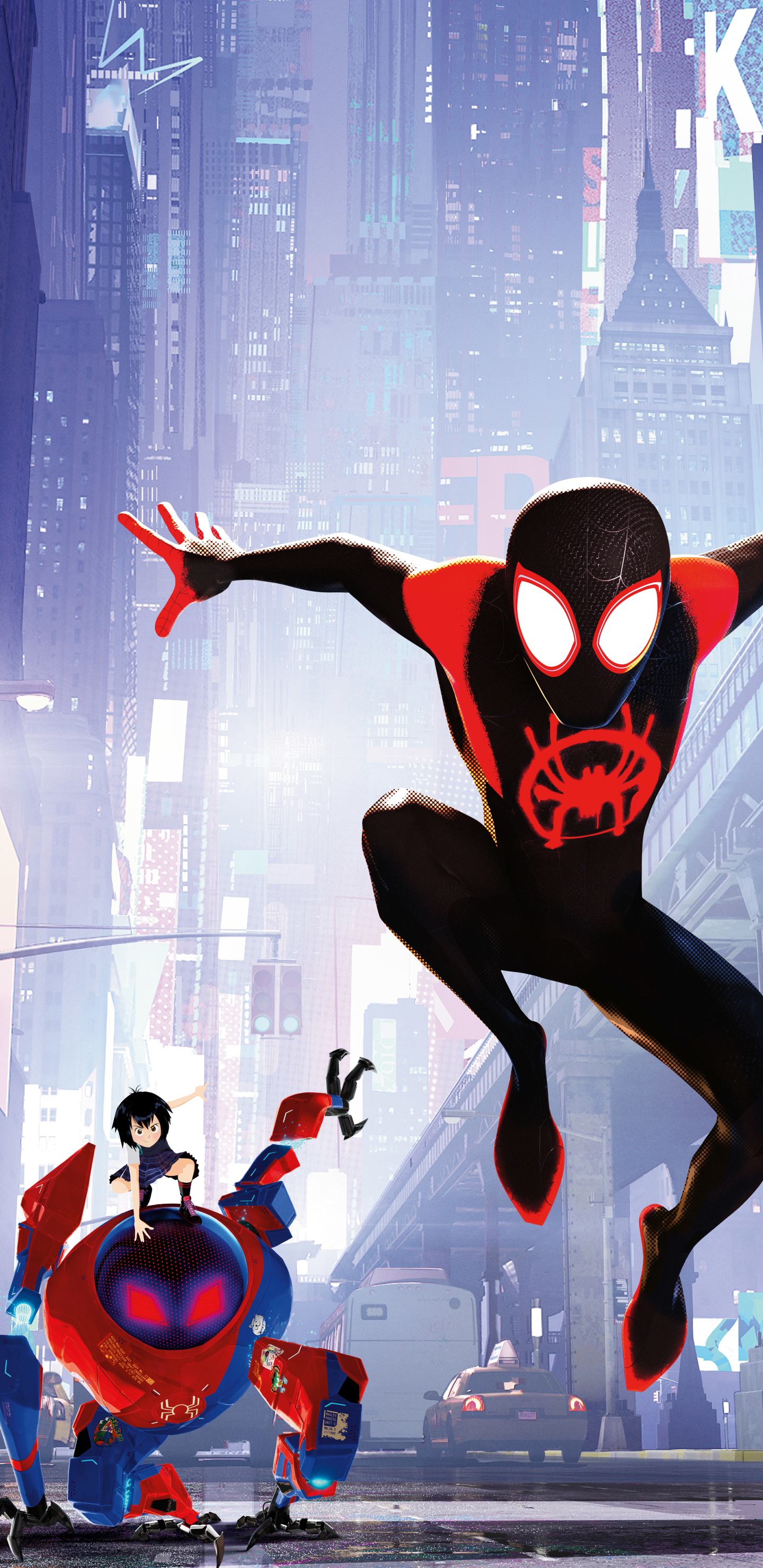 Laden Sie das Filme, Spider Man, Meilen Morales, Spider Man: A New Universe, Peni Parker-Bild kostenlos auf Ihren PC-Desktop herunter