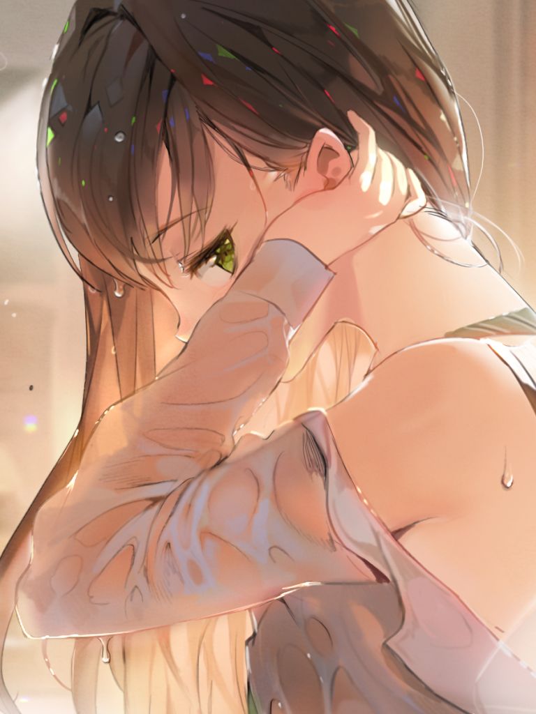 Download mobile wallpaper Anime, Green Eyes, Long Hair, Brown Hair, The Idolm@ster, Rin Shibuya, The Idolm@ster Cinderella Girls, Idolm@ster Cinderella Girls for free.
