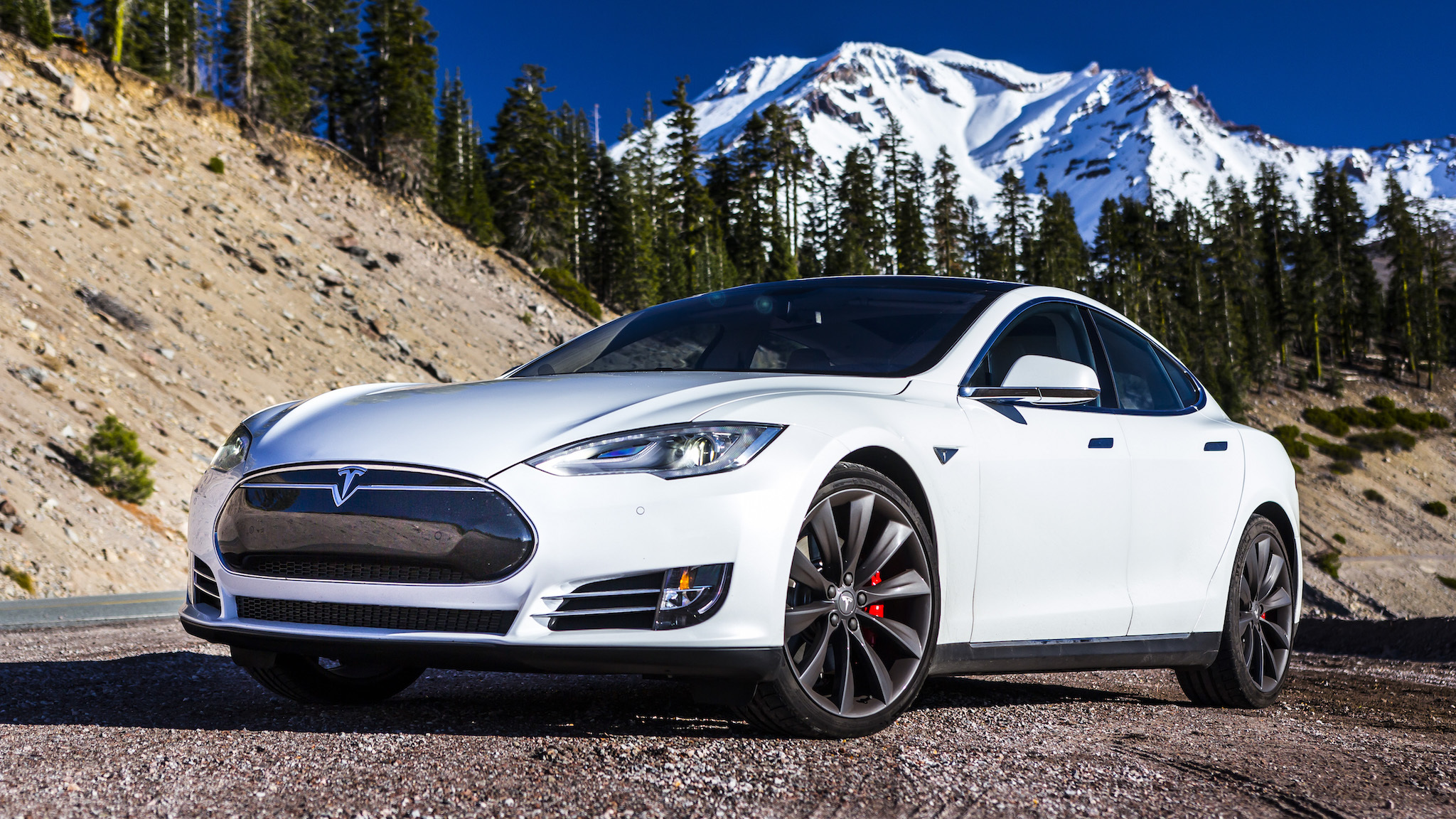 Handy-Wallpaper Autos, Tesla Modell S, Elektroauto, Fahrzeuge, Weißes Auto, Tesla Motors kostenlos herunterladen.