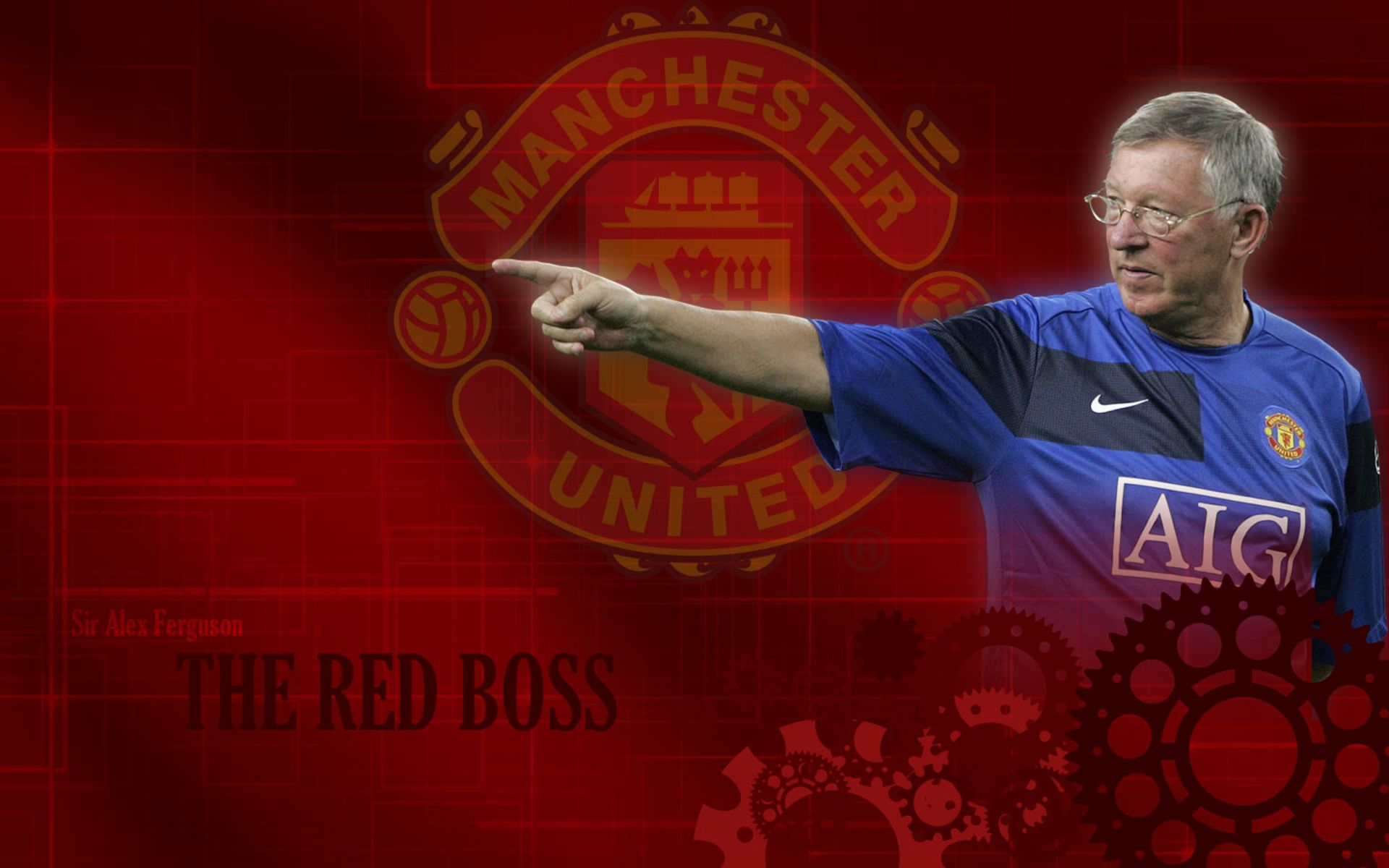 Free download wallpaper Sports, Manchester United F C, Alex Ferguson on your PC desktop