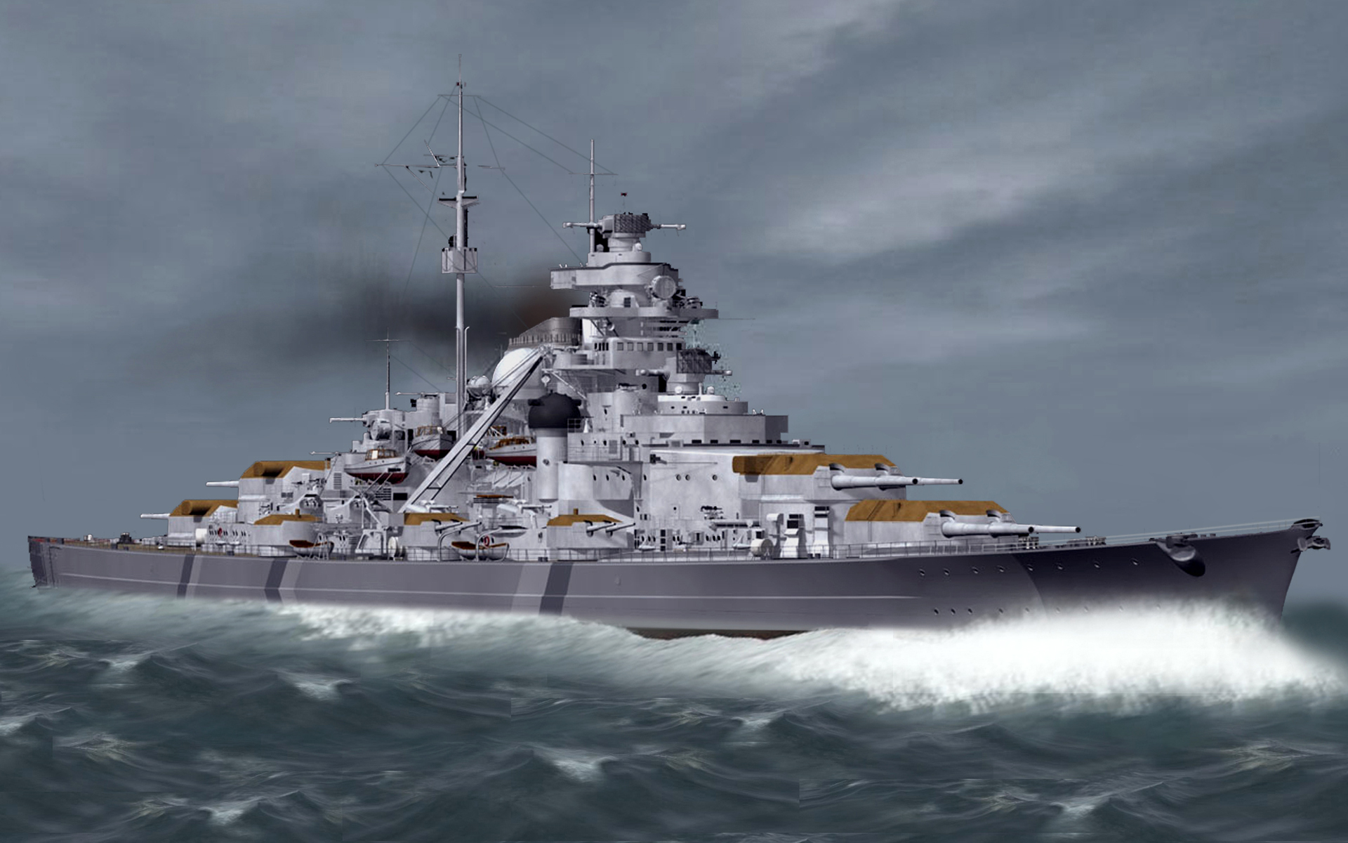 334510壁紙のダウンロード軍隊, ドイツ戦艦ビスマルク, 戦艦, 軍艦-スクリーンセーバーと写真を無料で