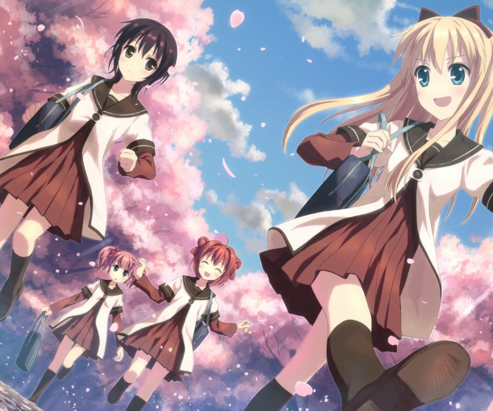 Free download wallpaper Anime, Yuru Yuri on your PC desktop