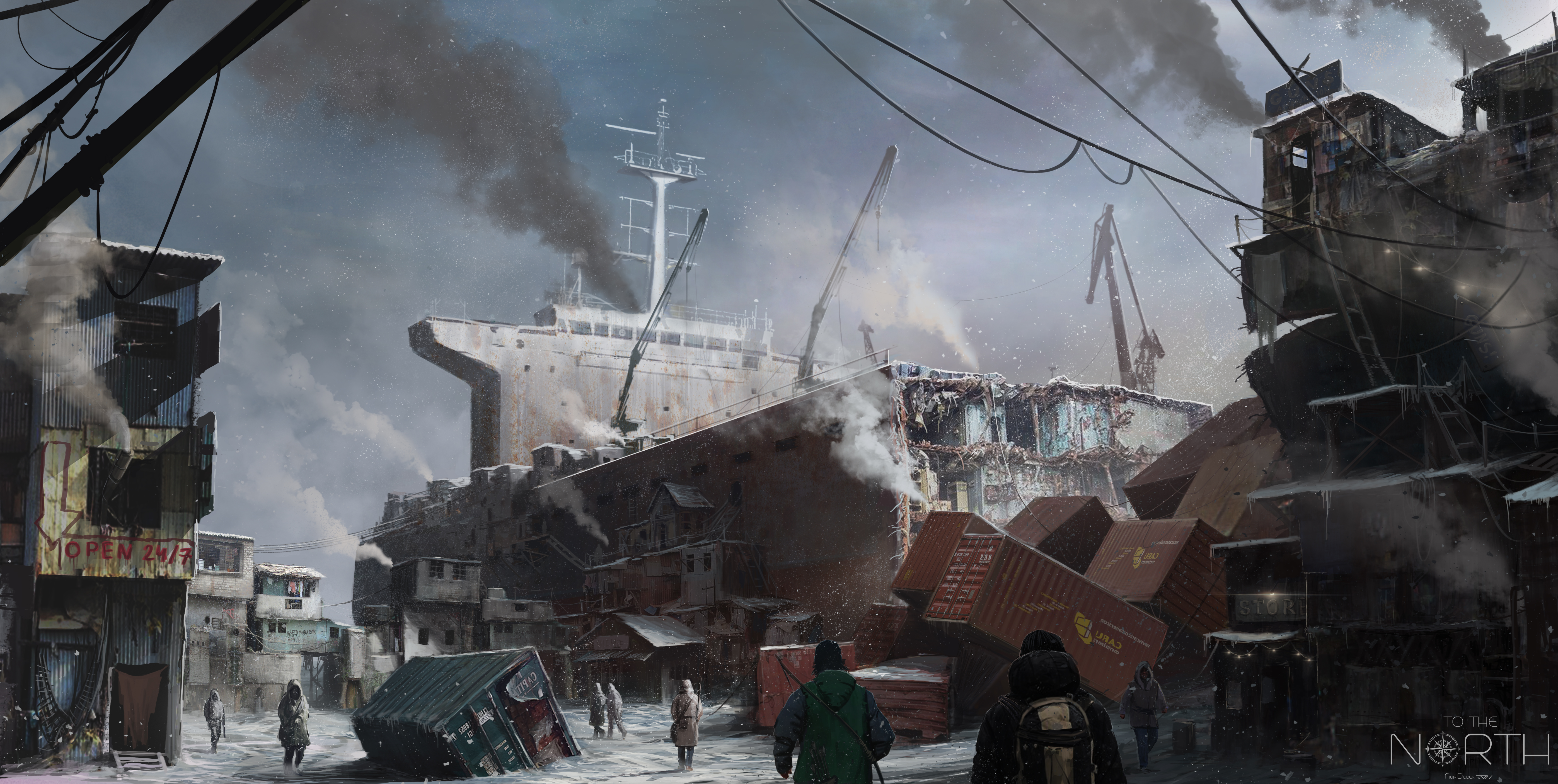 Download mobile wallpaper Sci Fi, Wreck, Post Apocalyptic for free.