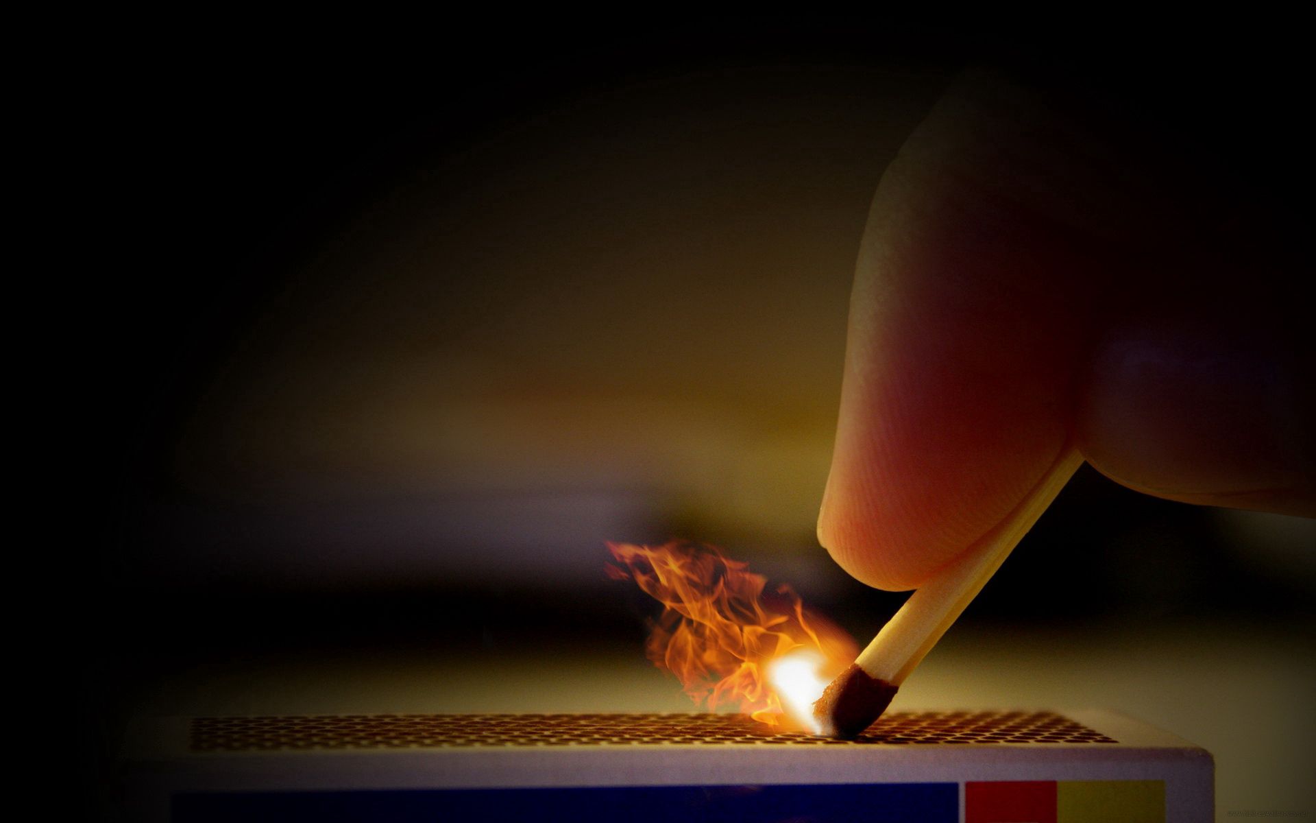 fire, macro, hand, fingers, matches