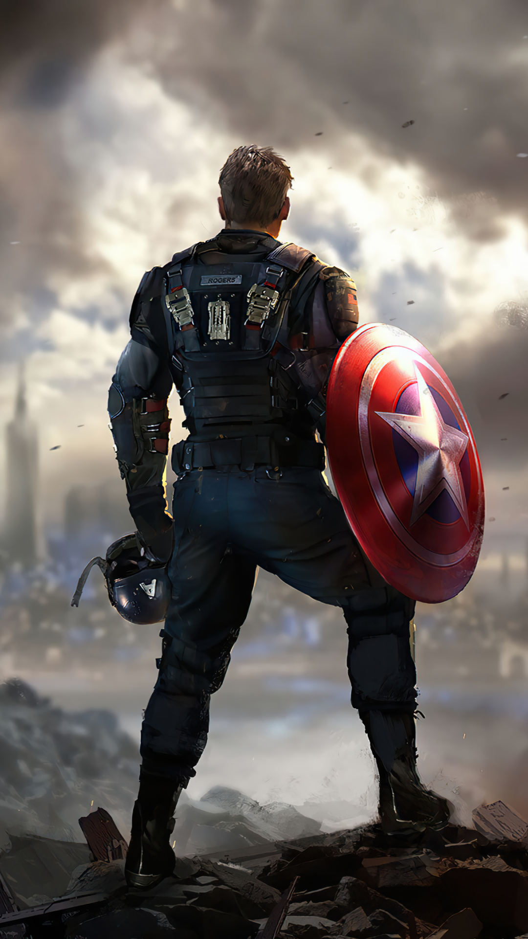 Descarga gratuita de fondo de pantalla para móvil de Los Vengadores, Videojuego, Capitan América, Marvel's Avengers, Capitan America.