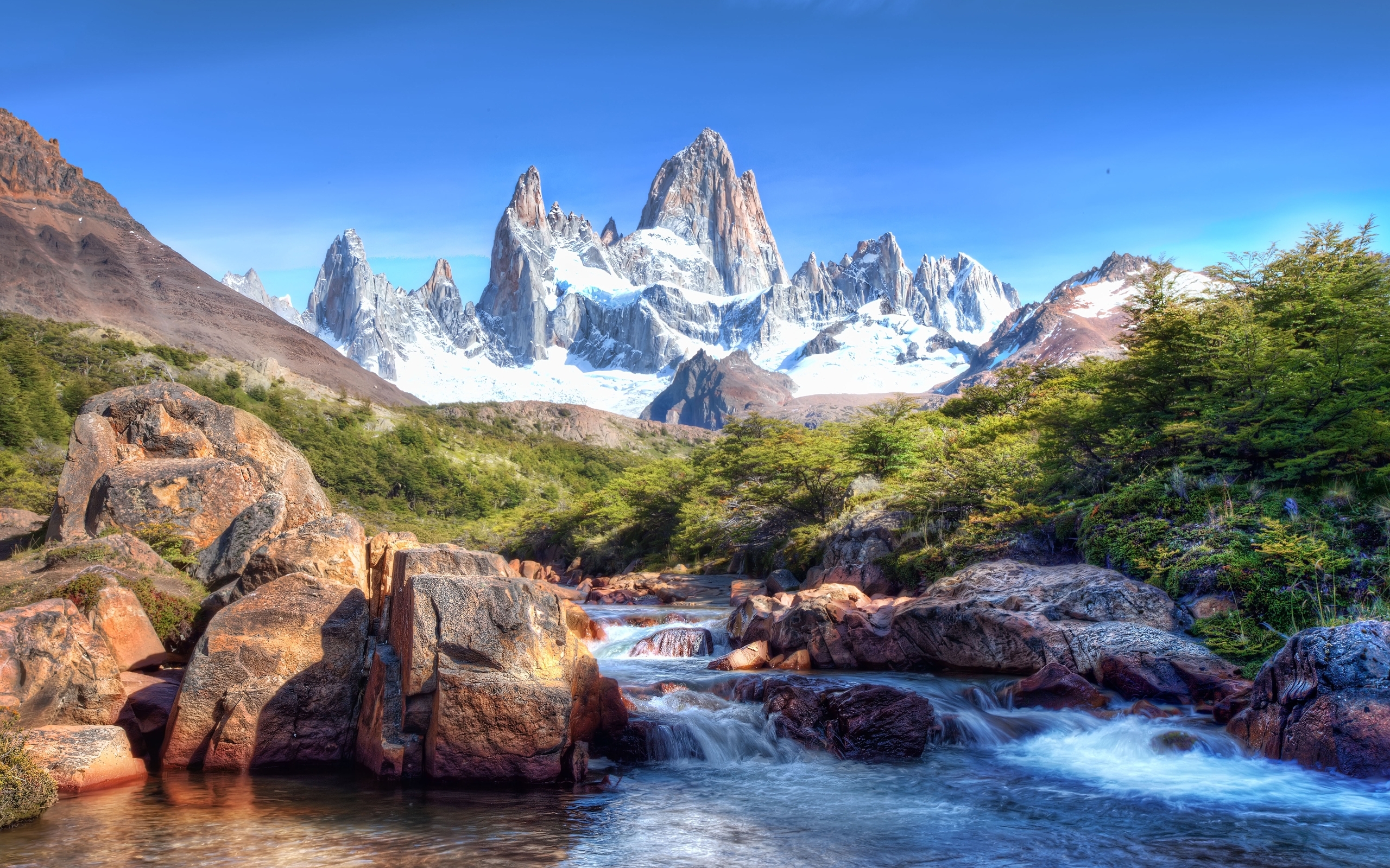 PCデスクトップに風景, 山脈, 自然画像を無料でダウンロード