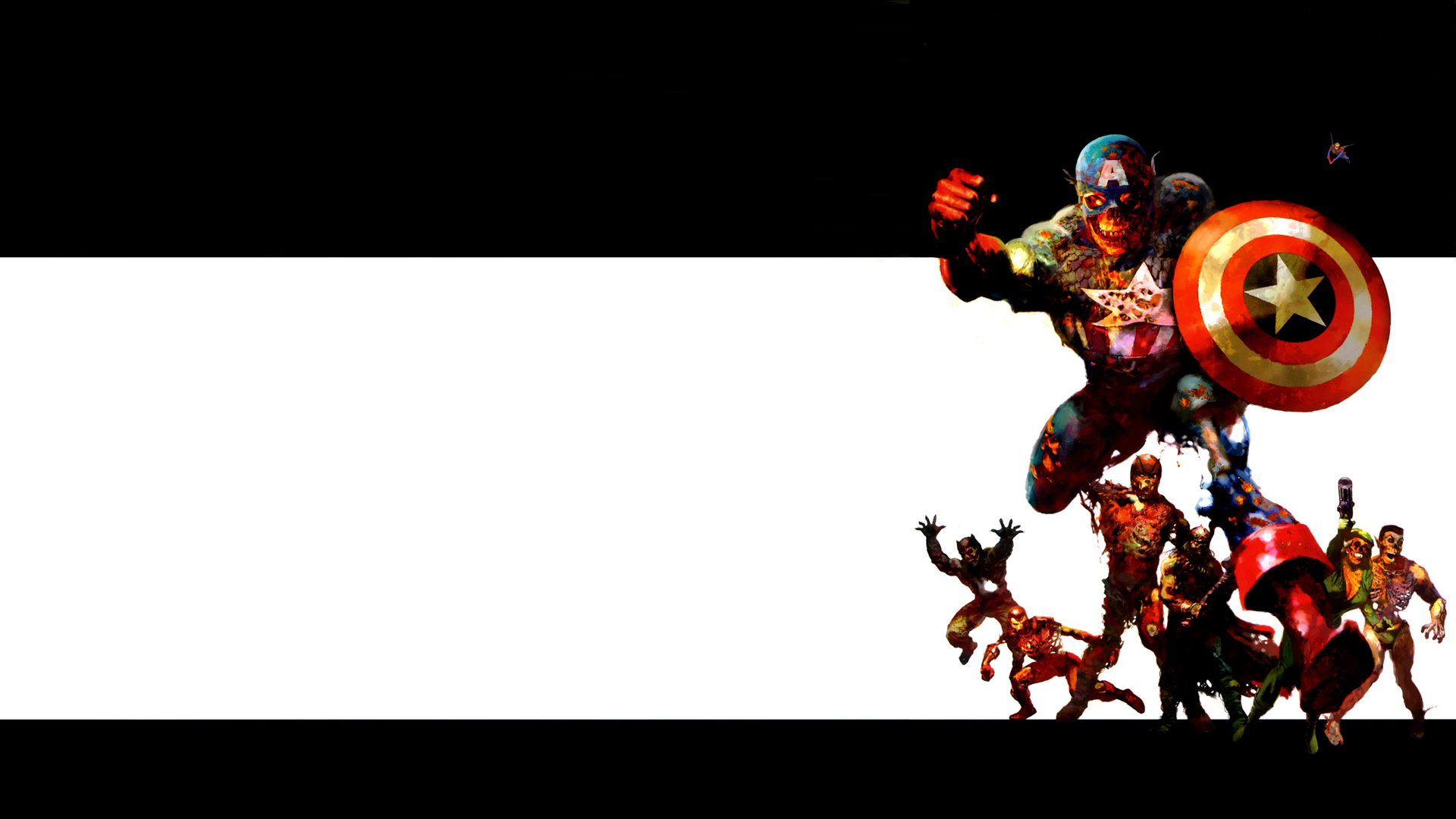 728452 Hintergrundbild herunterladen comics, marvel zombies, schwarzer panther (marvel comics), kapitän amerika, giant man, ironman, namor der sub mariner - Bildschirmschoner und Bilder kostenlos