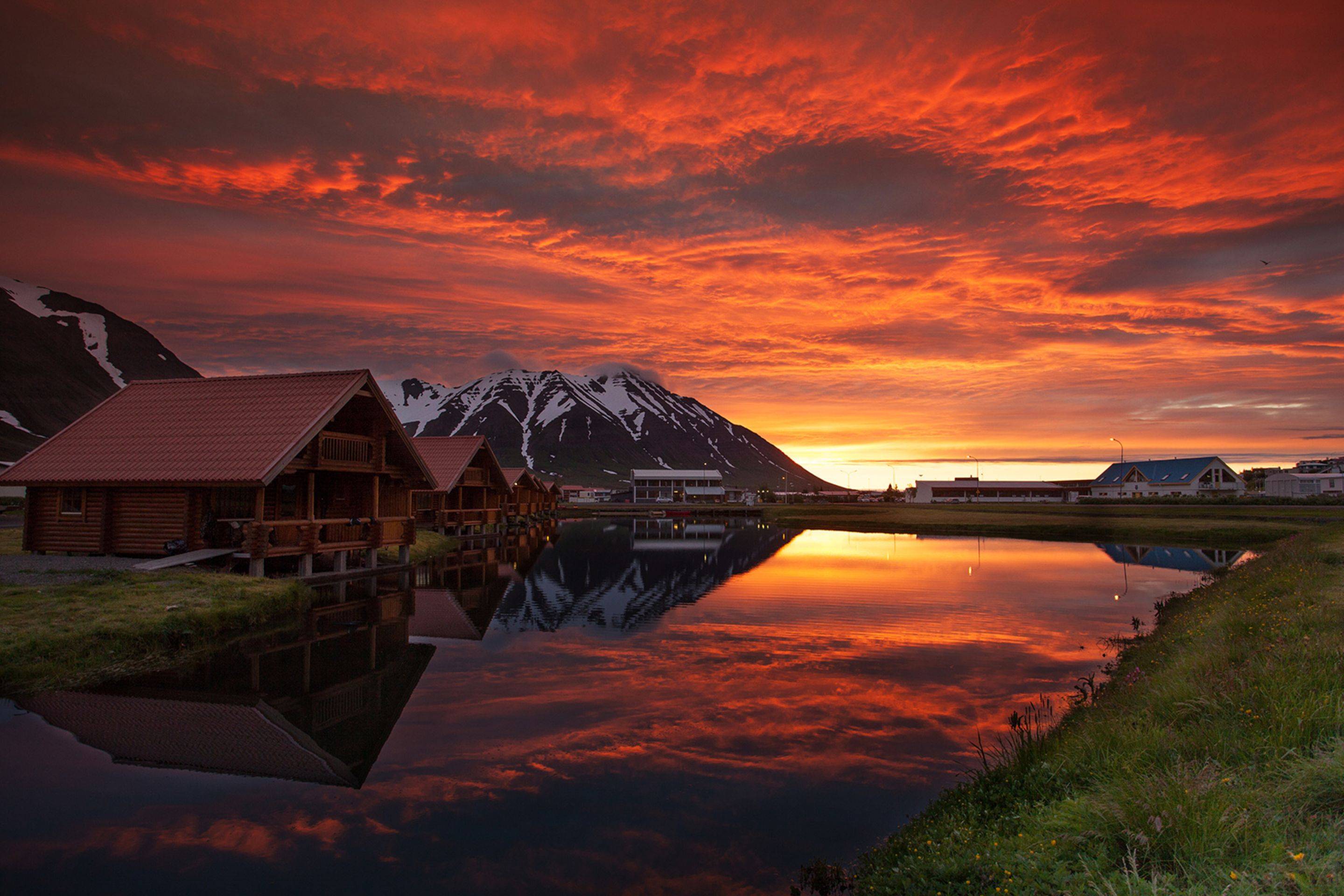 600670壁紙のダウンロード写真撮影, 反射, 地球, アイスランド, 日没-スクリーンセーバーと写真を無料で