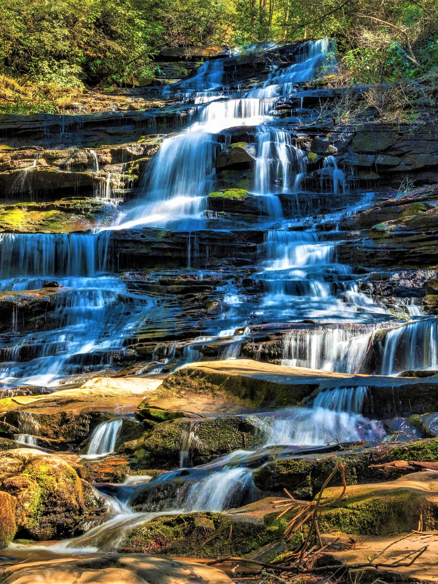 Laden Sie das Wasserfälle, Wasserfall, Stein, Erde/natur-Bild kostenlos auf Ihren PC-Desktop herunter