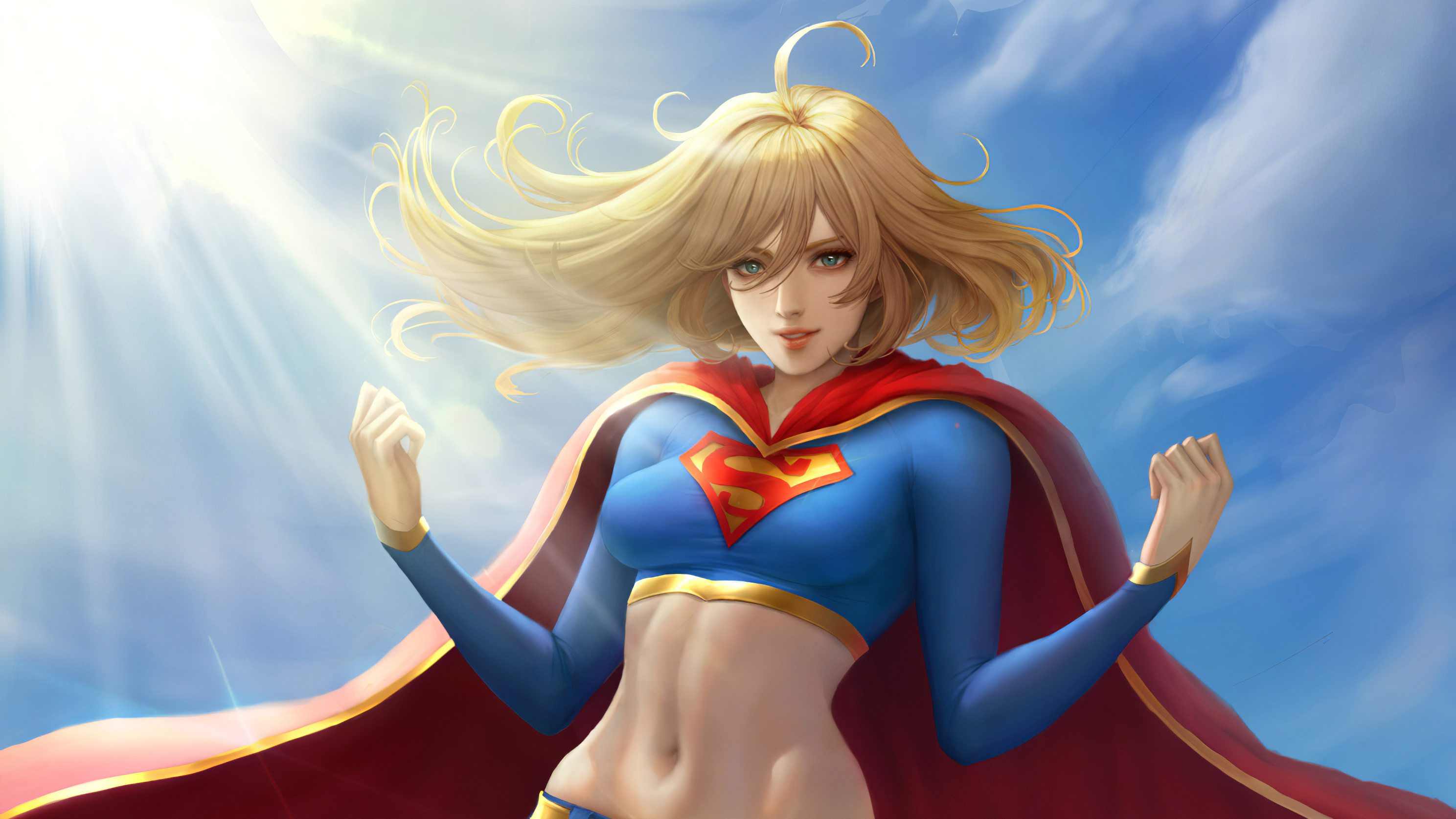 Téléchargez gratuitement l'image Superman, Blond, Bande Dessinées, Yeux Aquatiques, Bandes Dessinées Dc, Supergirl sur le bureau de votre PC