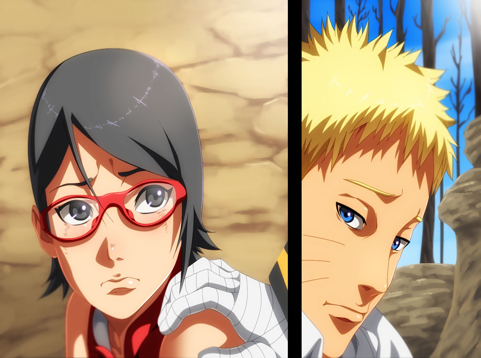 Laden Sie das Naruto, Animes, Naruto Uzumaki, Boruto: Naruto Der Film, Sarada Uchiha-Bild kostenlos auf Ihren PC-Desktop herunter